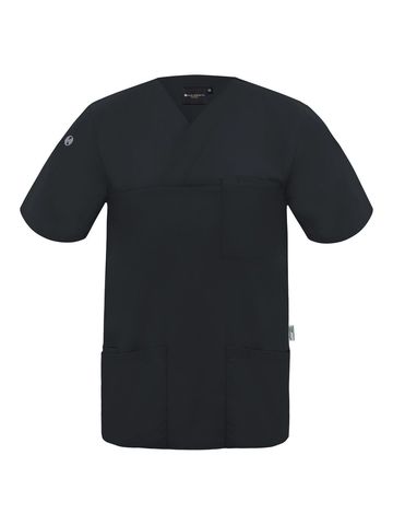 Tunique à enfiler pour homme - 1 - Noir