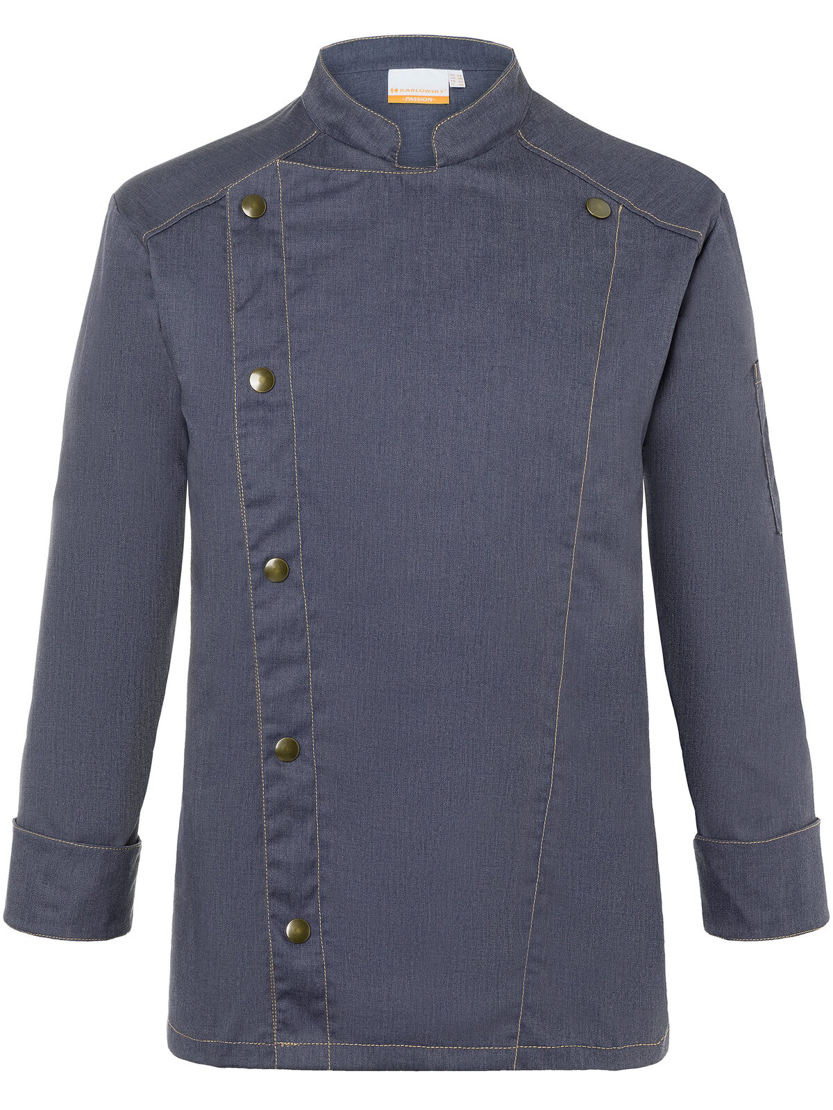 Chef Jacket Jeans-Style - 112 - Vintage Black (ca. Pantone Cool Grey11C)