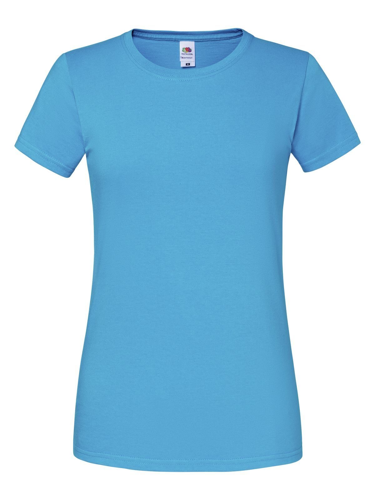 Damen Iconic 195 Ringspun T - ZU - Azurblau