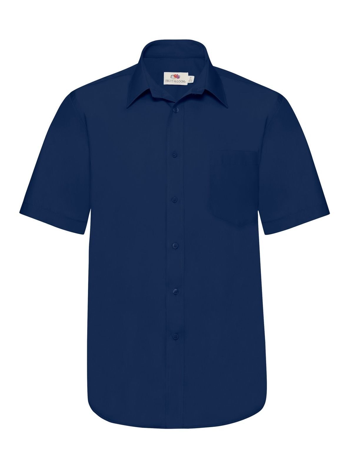 Chemise en popeline à manches courtes - 32 - Marine
