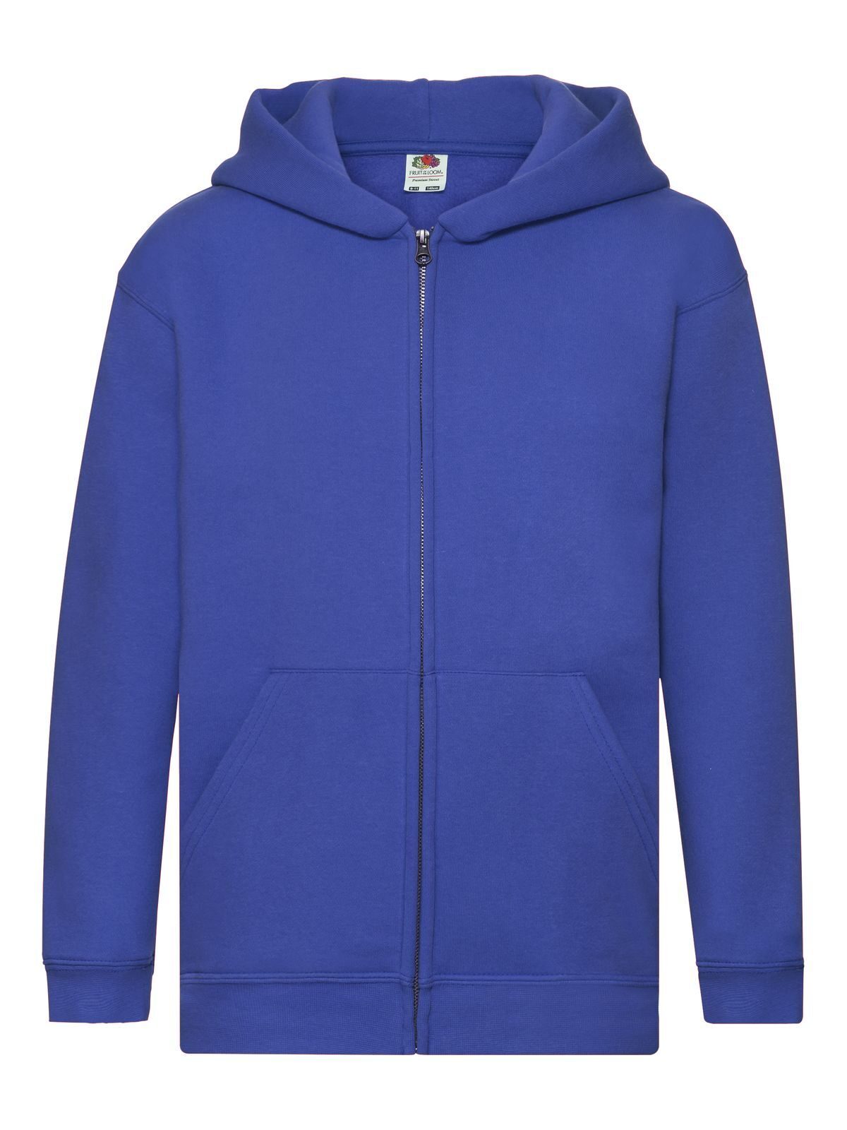 Sweat à capuche pour enfant avec fermeture éclair intégrale - 51 - Bleu royal