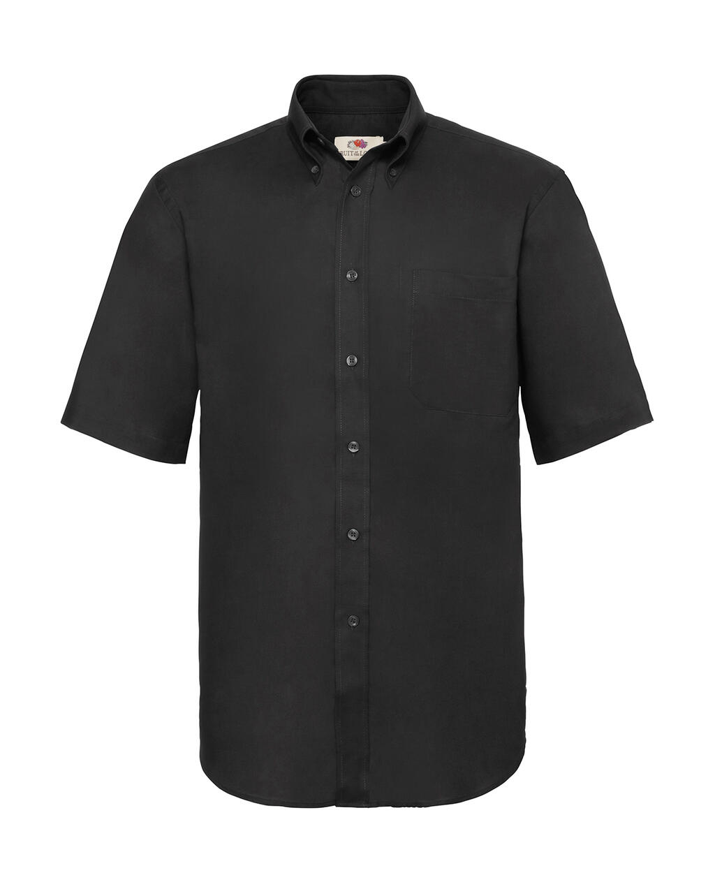 Camicia uomo Oxford maniche corte - 36 - Black