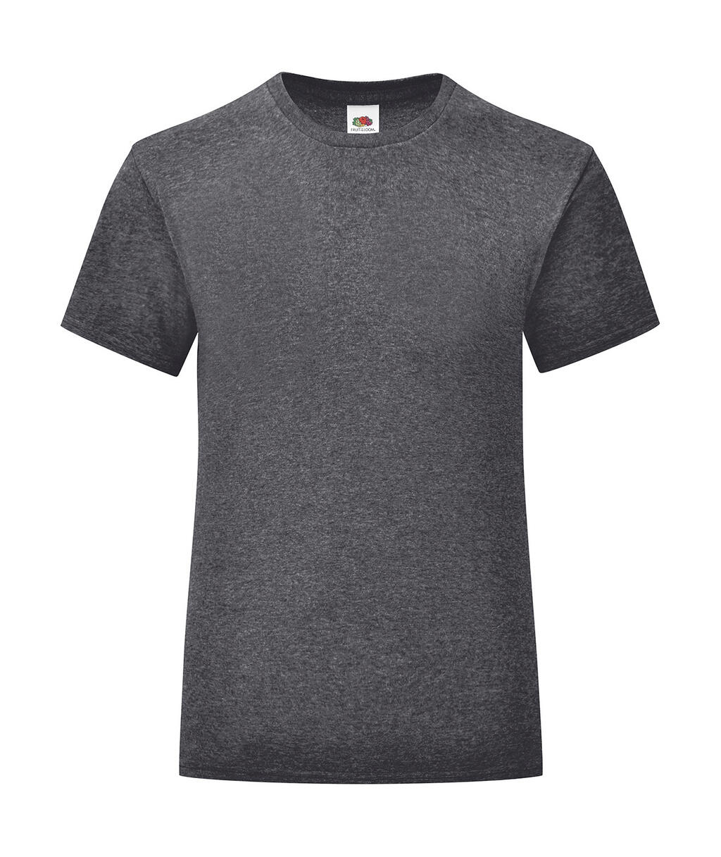 Girls Iconic T - HD - Dark Heather Grey