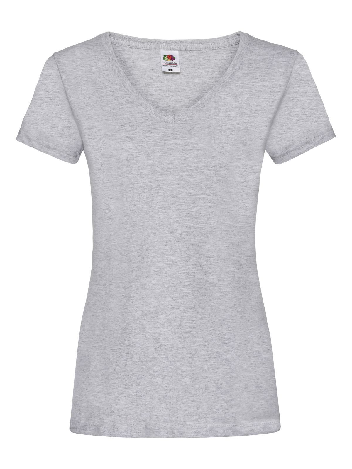 Ladies´ Valueweight V Neck T - 94 - Heather Grey
