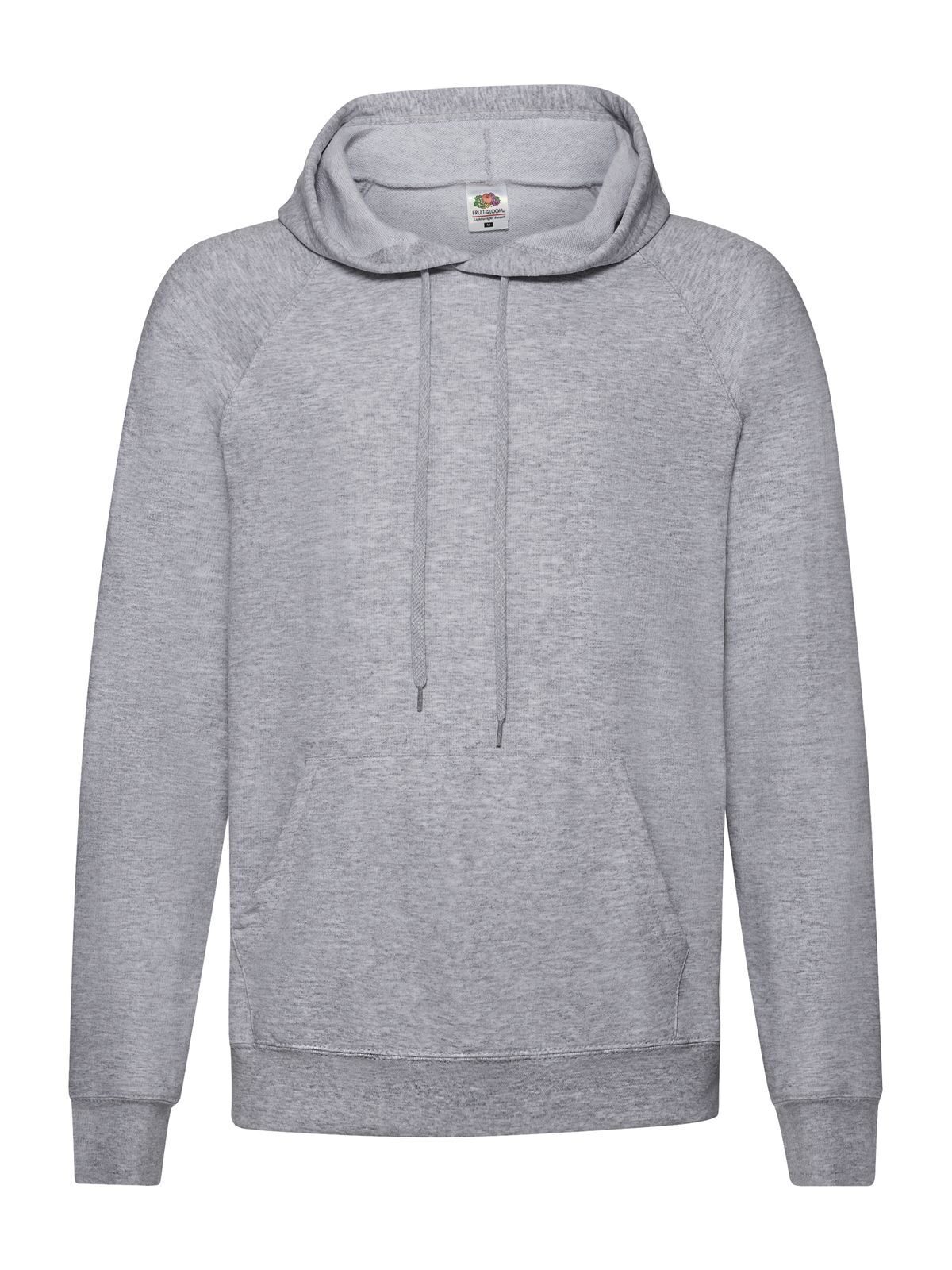 Lightweight Hooded Sweat - 94 - Heather Grey