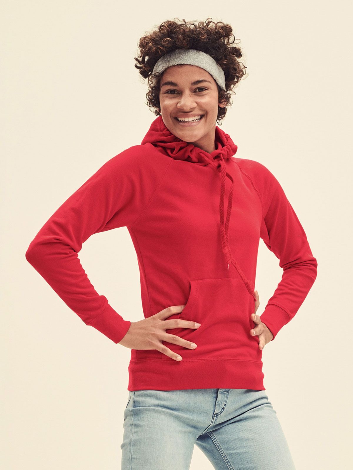 Ladies Lightweight Hooded Sweat
