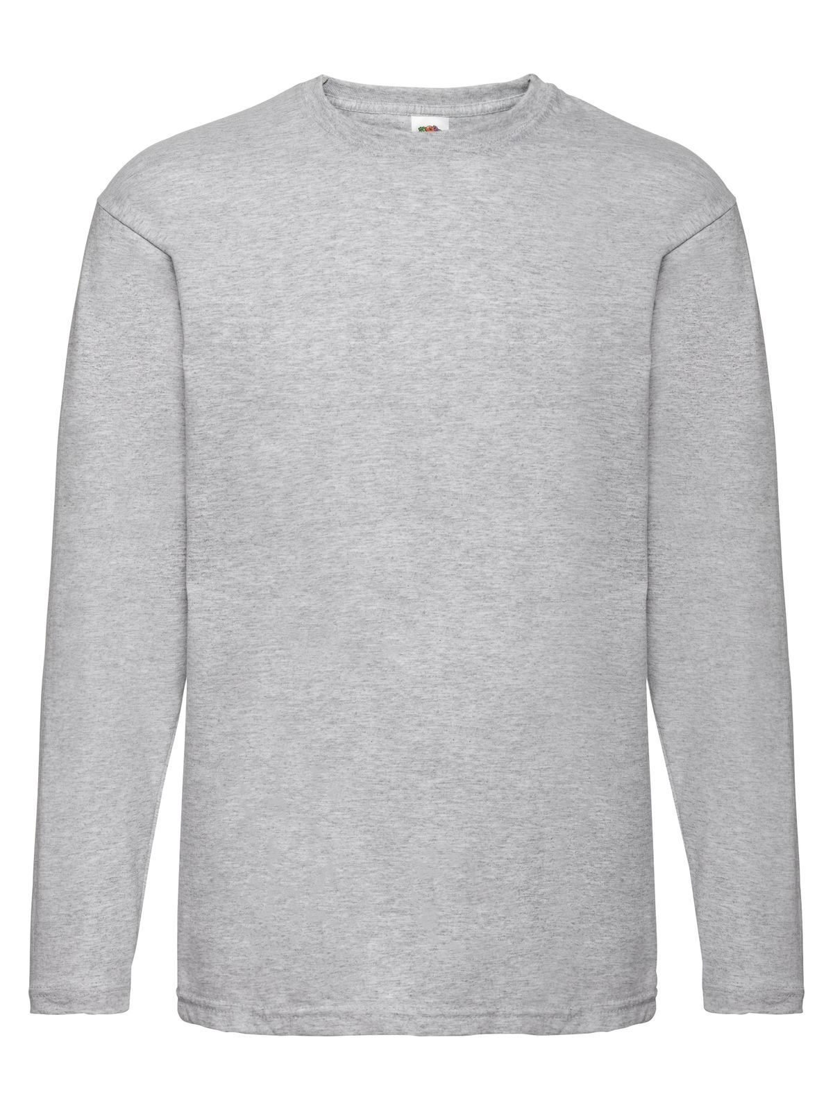 Valueweight Long Sleeve T - 94 - Heather Grey