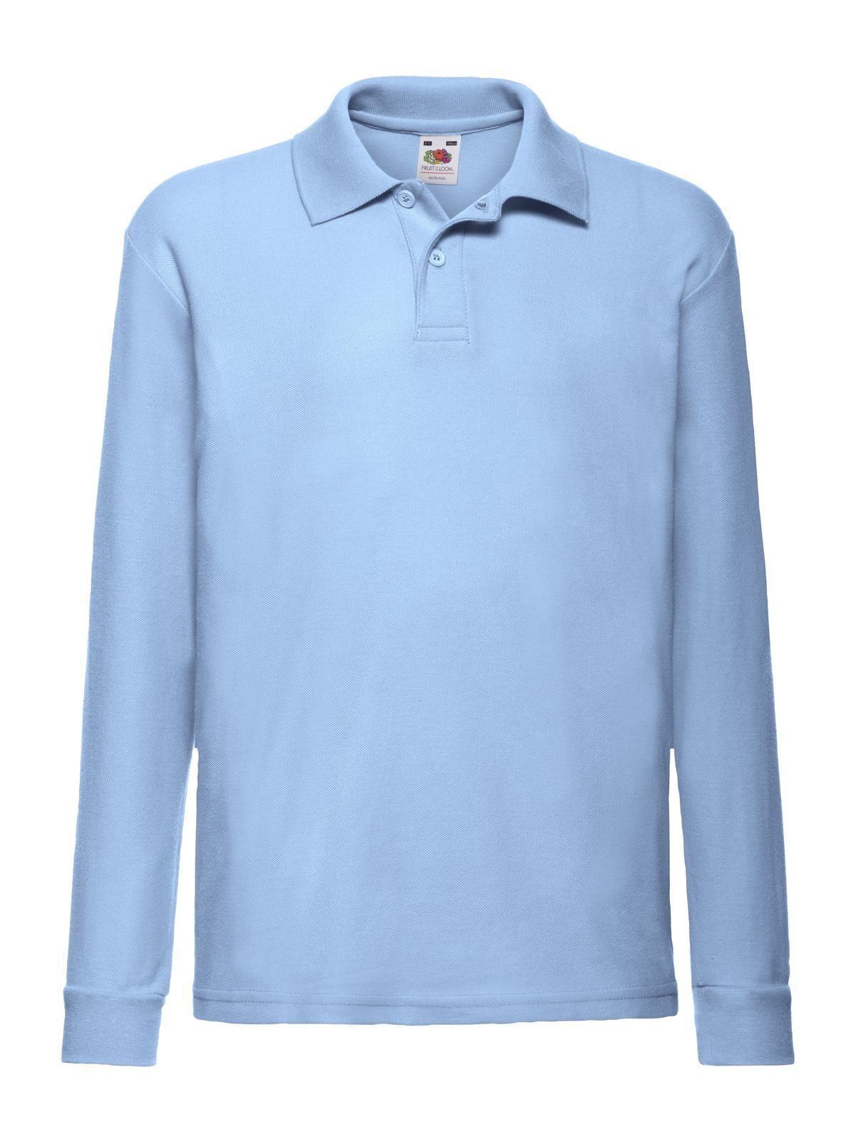 Kids´ Long Sleeve 65/35 Polo - YT - Sky Blue