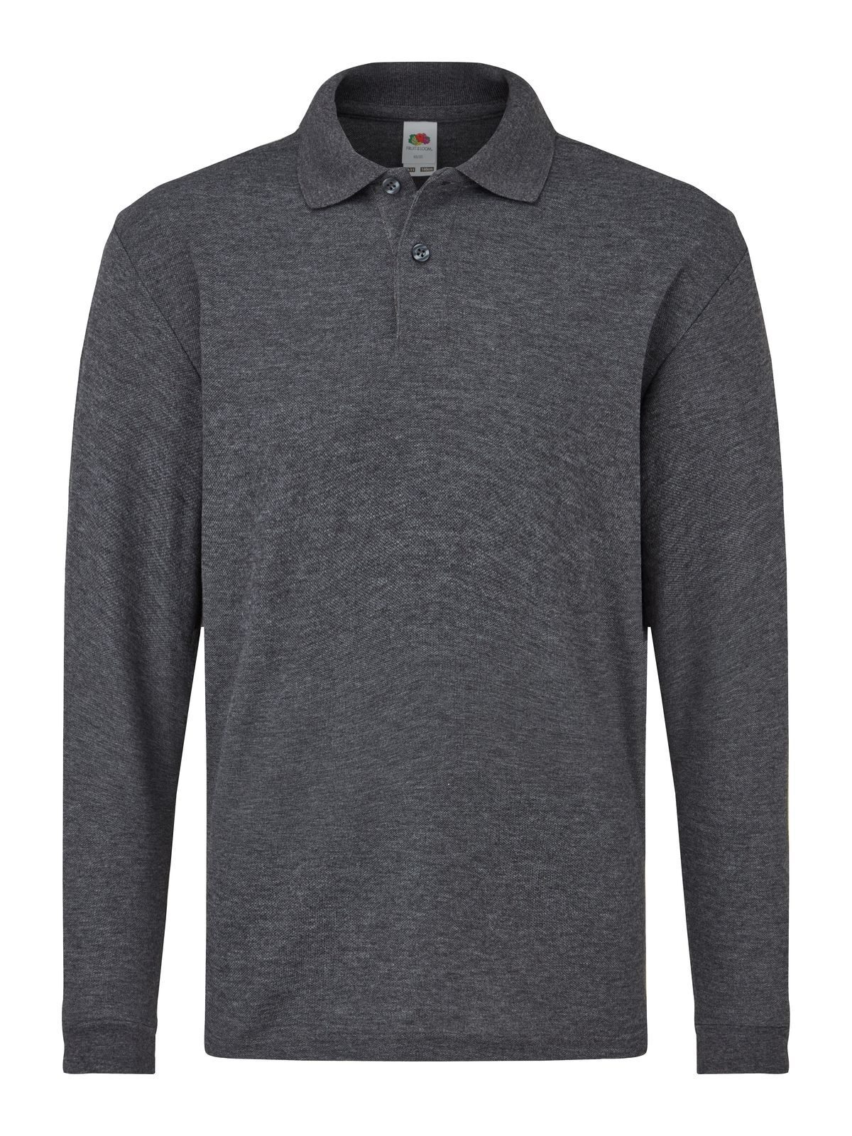 Kids´ Long Sleeve 65/35 Polo - HD - Dark Heather Grey