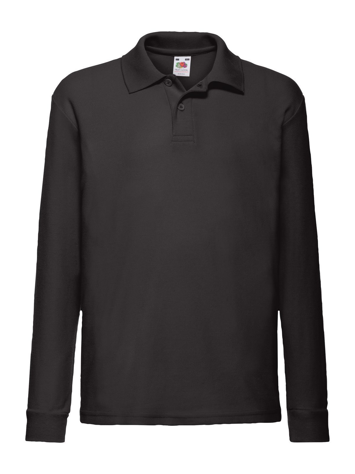 Kids´ Long Sleeve 65/35 Polo - 36 - Black
