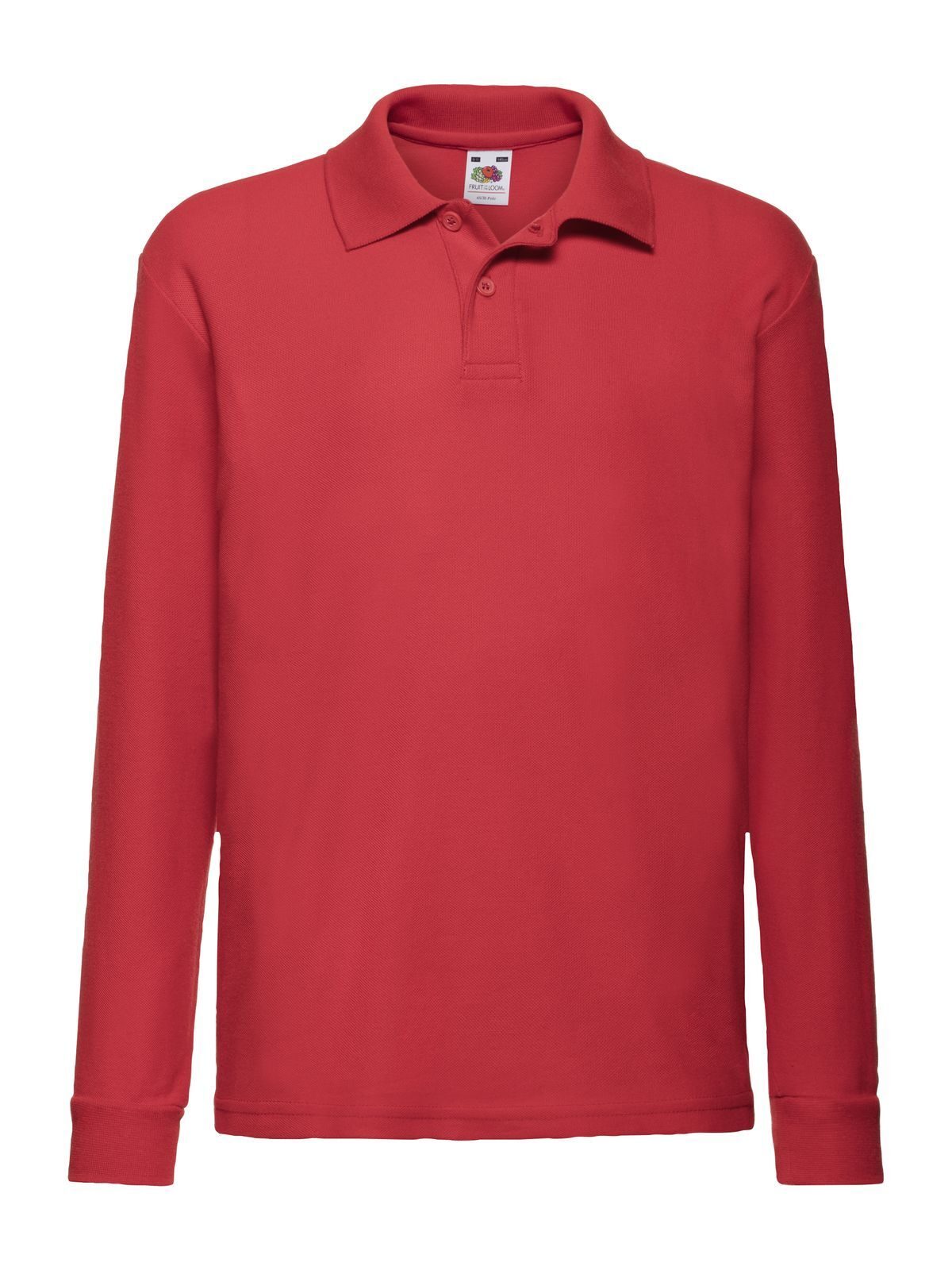 Kids´ Long Sleeve 65/35 Polo - 40 - Red