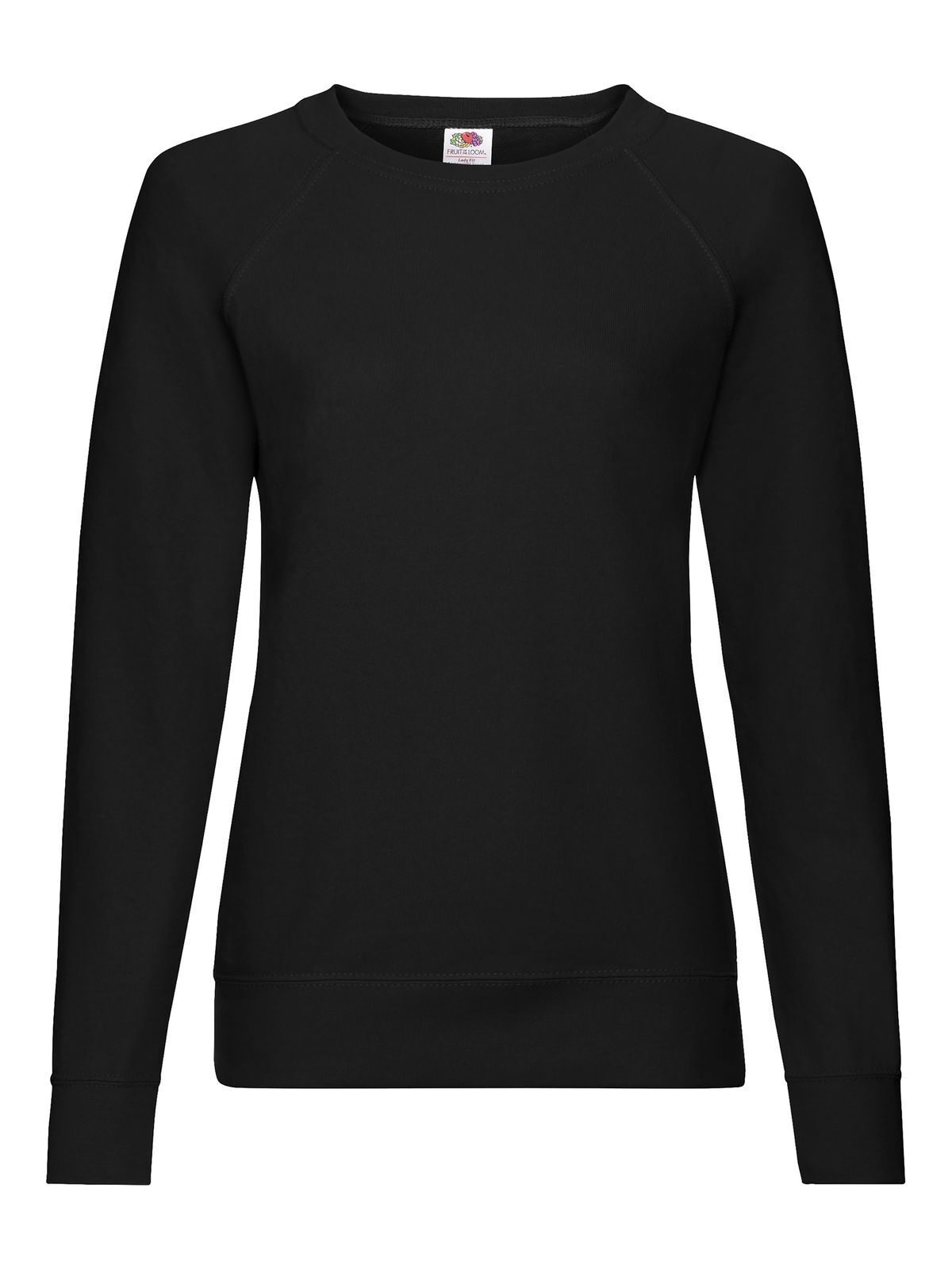 Ladies´ Lightweight Raglan Sweat - 36 - Black