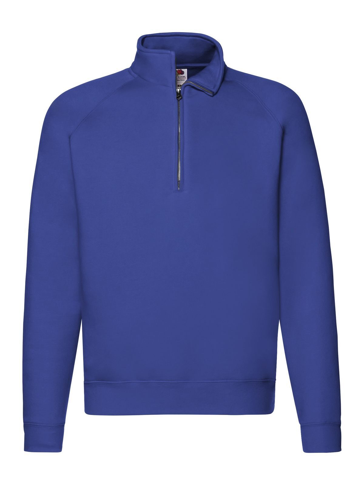 Premium Zip Neck Raglan Sweat - 51 - Royal Blue