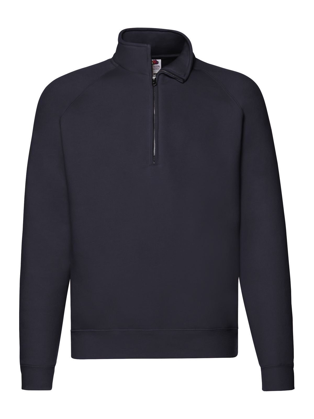 Premium Zip Neck Raglan Sweat - AZ - Deep Navy