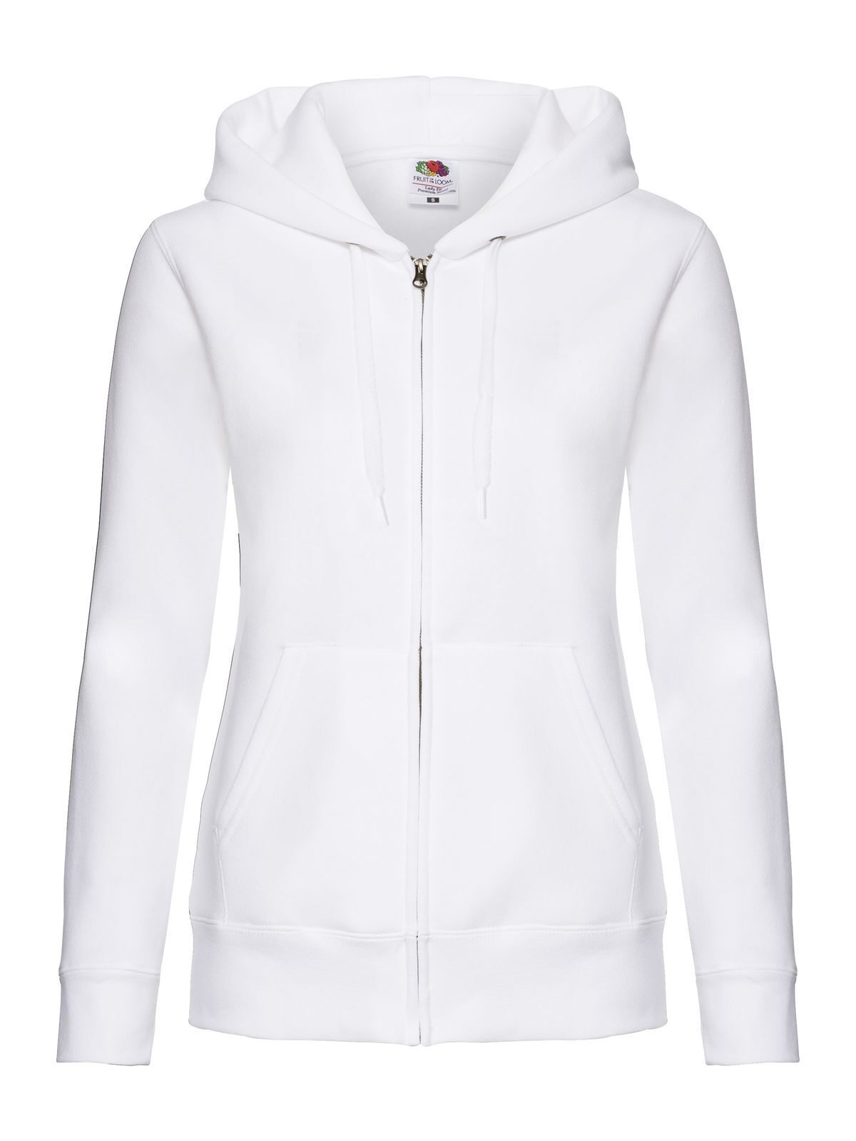 Premium-Sweatjacke mit Kapuze für Damen - 30 - Weiß