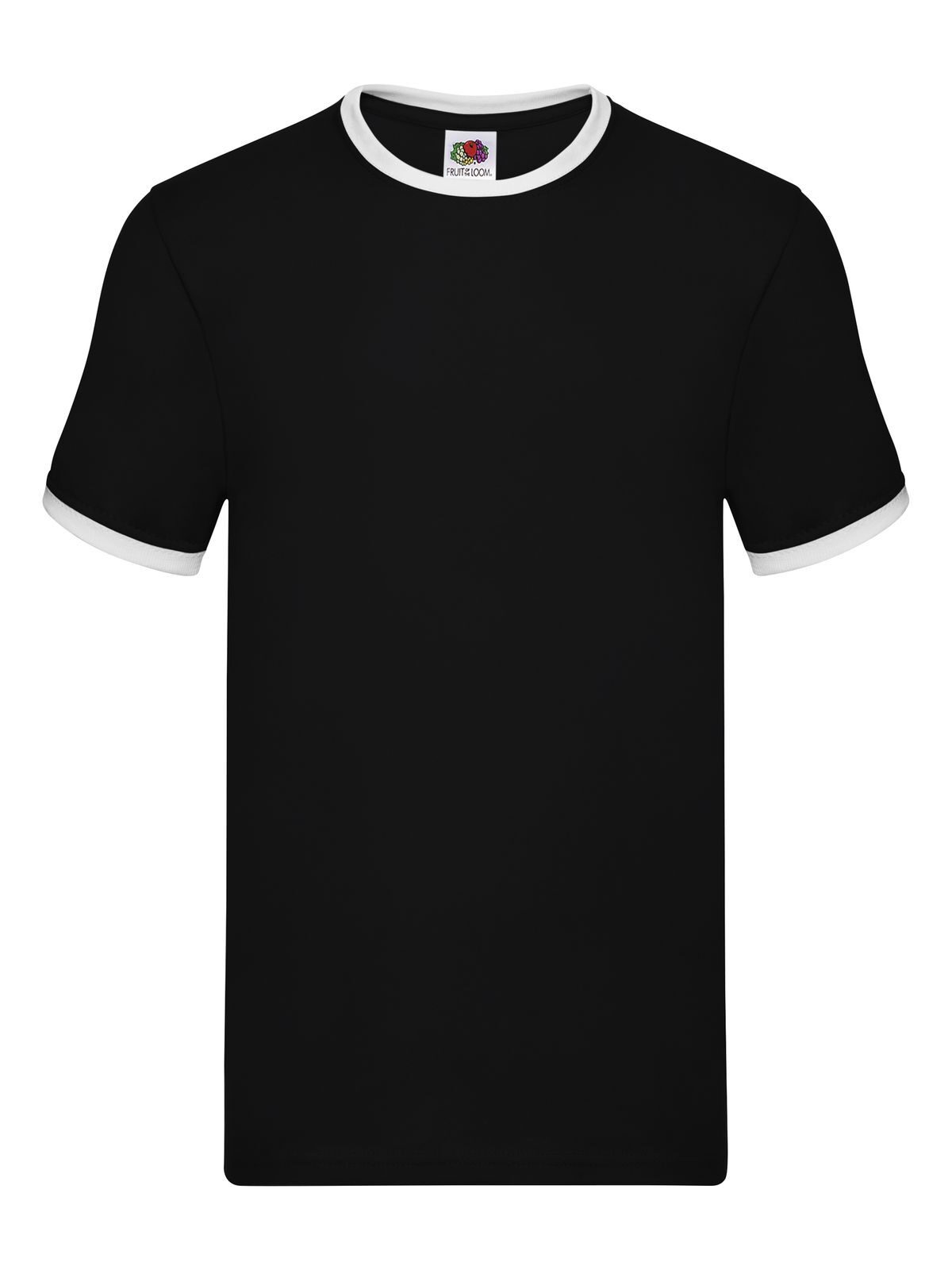 T-shirt à bordures contrastées - KW - Noir