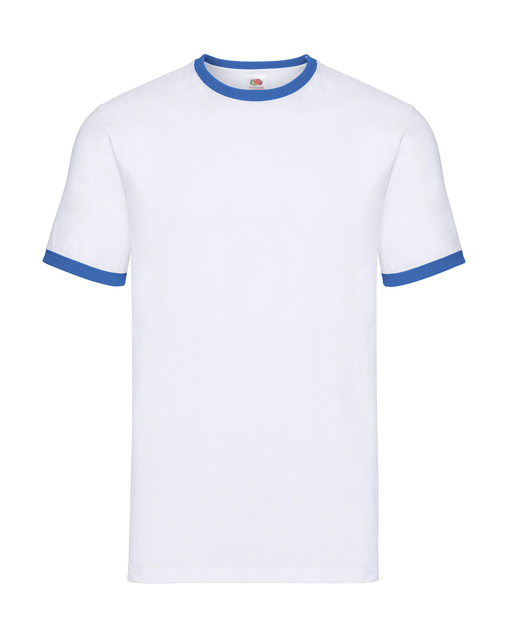 T-shirt à bordures contrastées - AW - Blanc/Royal