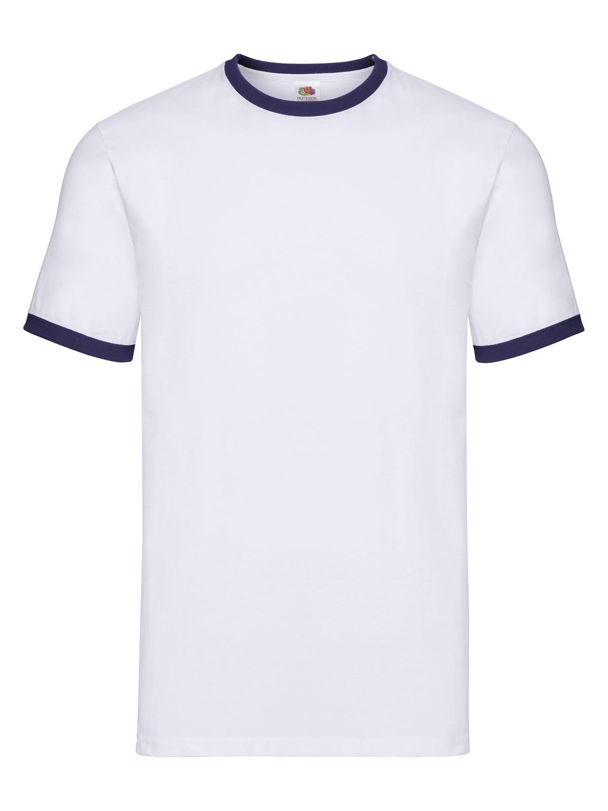 T-shirt à bordures contrastées - ZA - Marine blanche