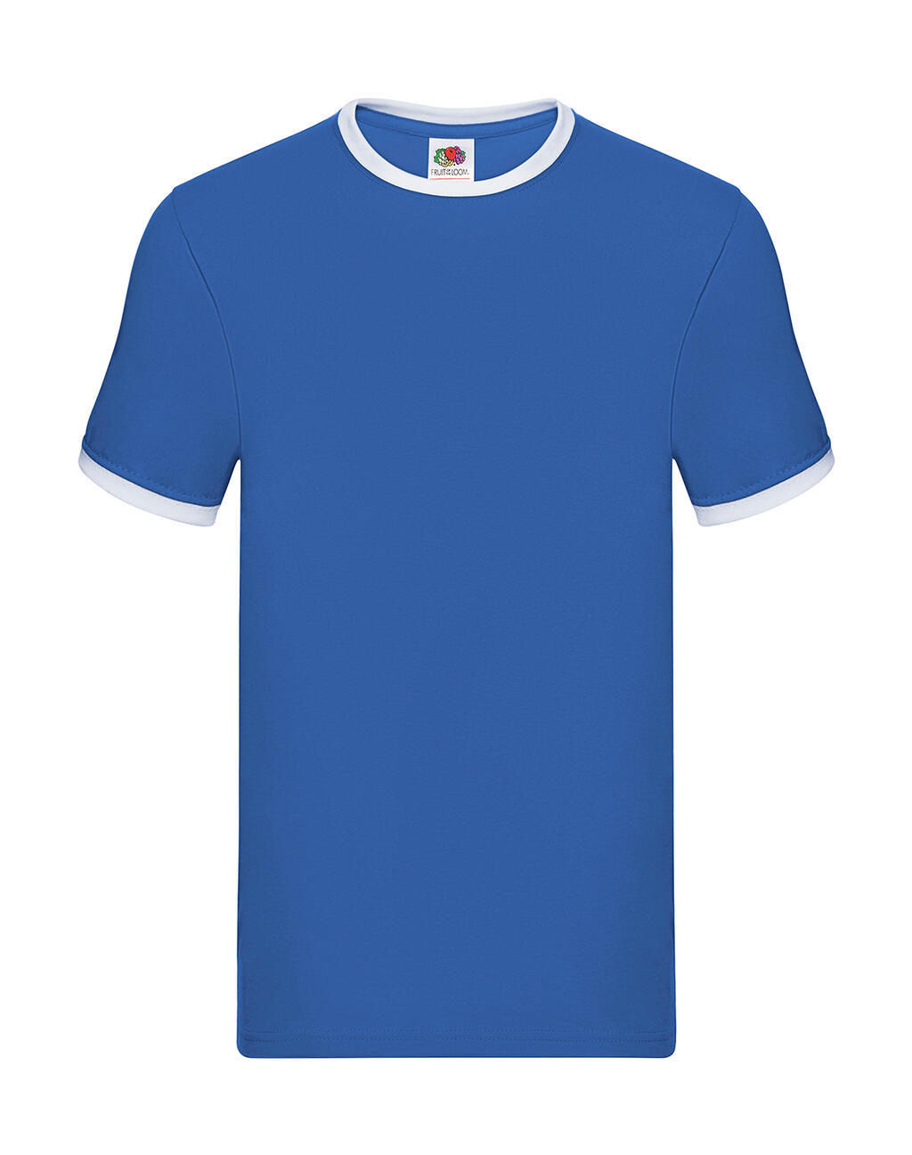 T-shirt à bordures contrastées - 353 - Royal/Blanc
