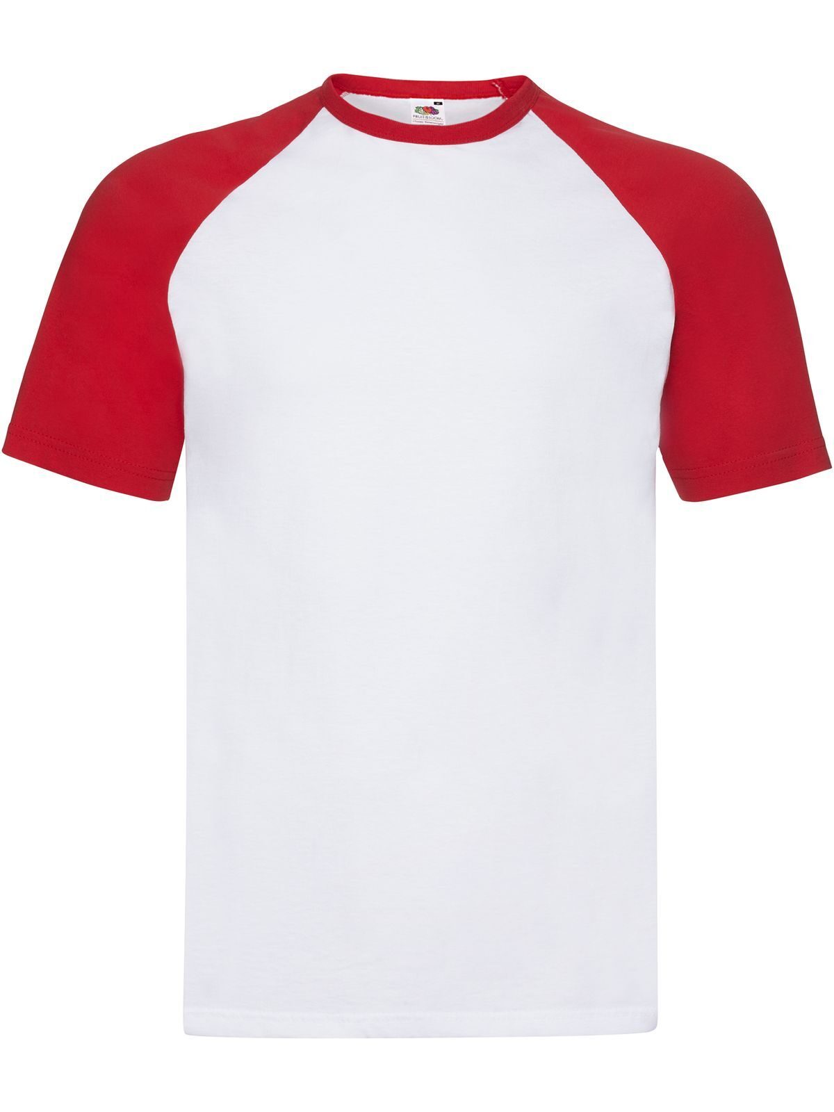 Short Sleeve Baseball T - WM - Bianco/Rosso