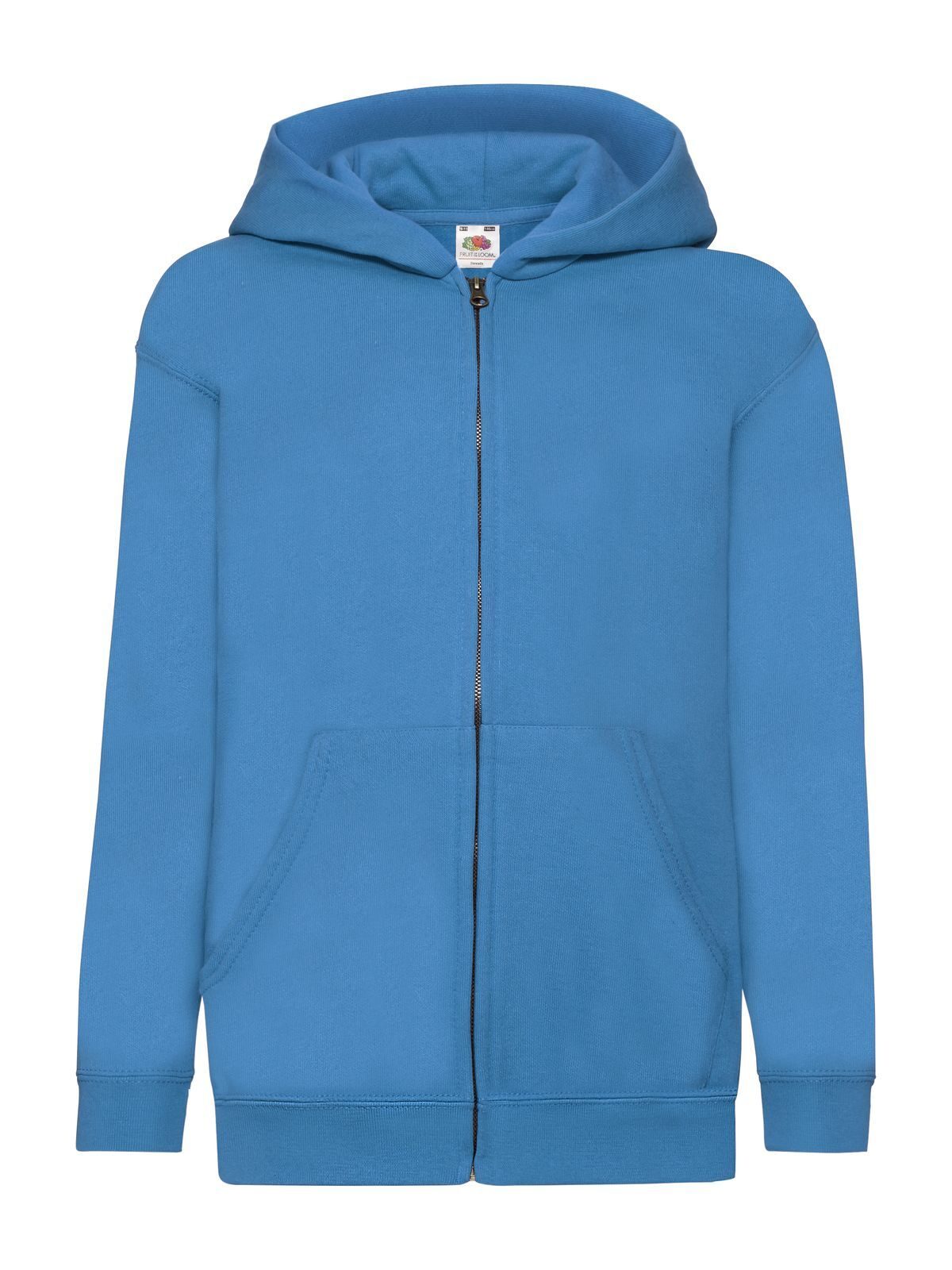 Sweat-shirt à capuche classique pour enfants avec longue fermeture éclair - ZU - Bleu azur