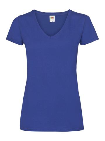 Damen Valueweight V-Ausschnitt T-Shirt - 51 - 51 Königsblau