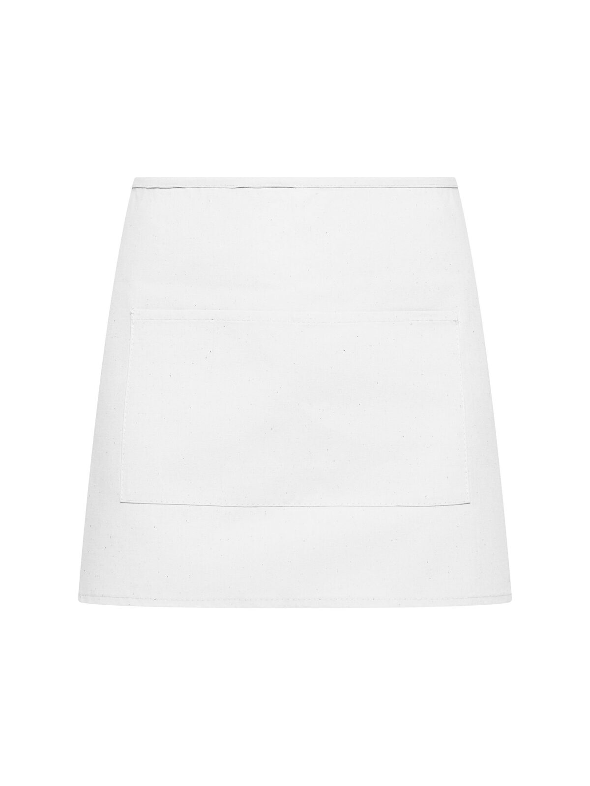 Einfache Halbschürze mit Tasche - WH - Wh-White