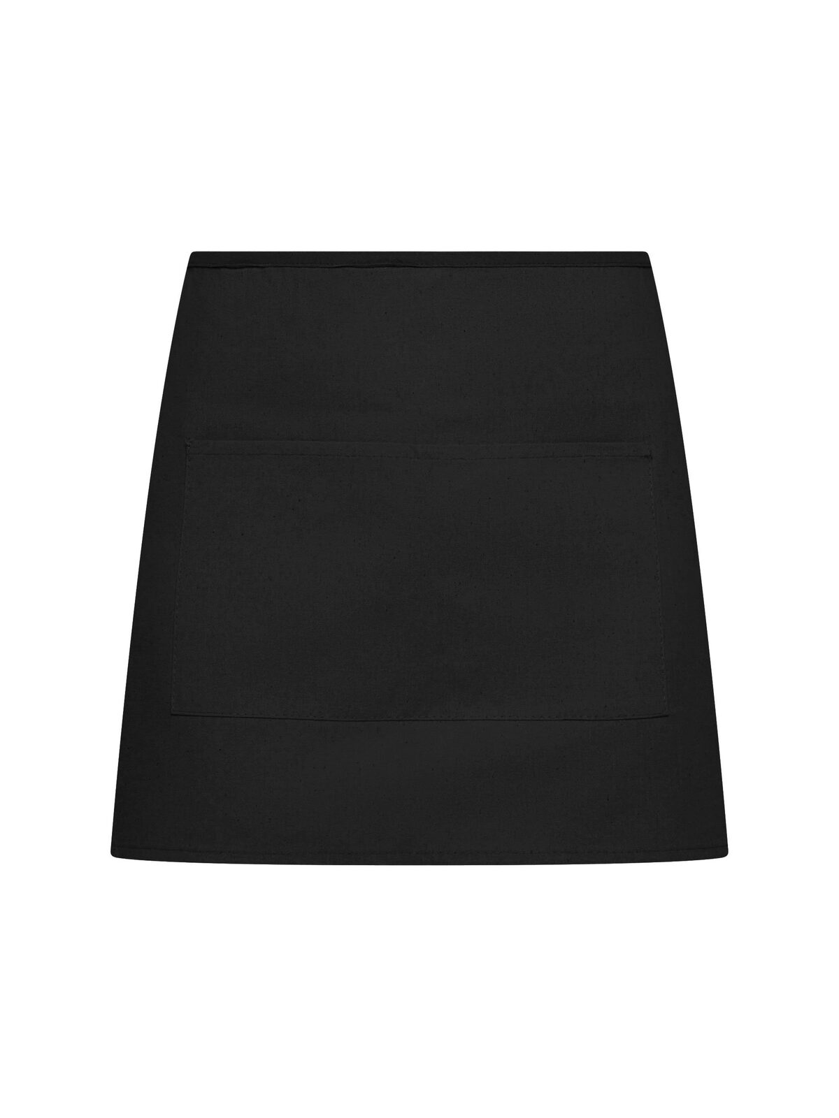 Einfache Halbschürze mit Tasche - BK - Bk-Schwarz