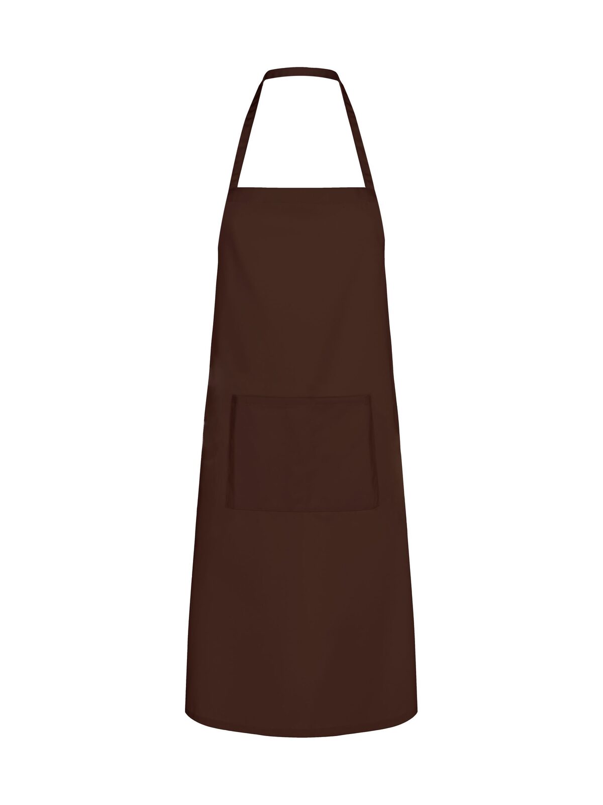 Basic Apron with Pocket - BR - Brown