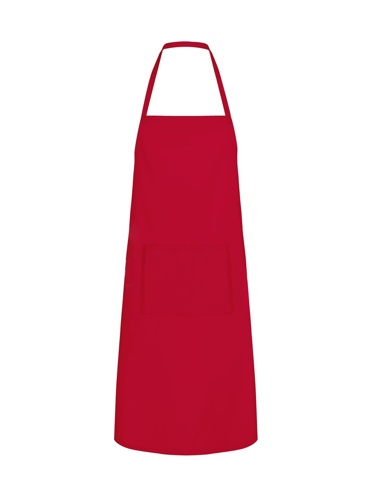 Basic Apron with Pocket - RD - Red