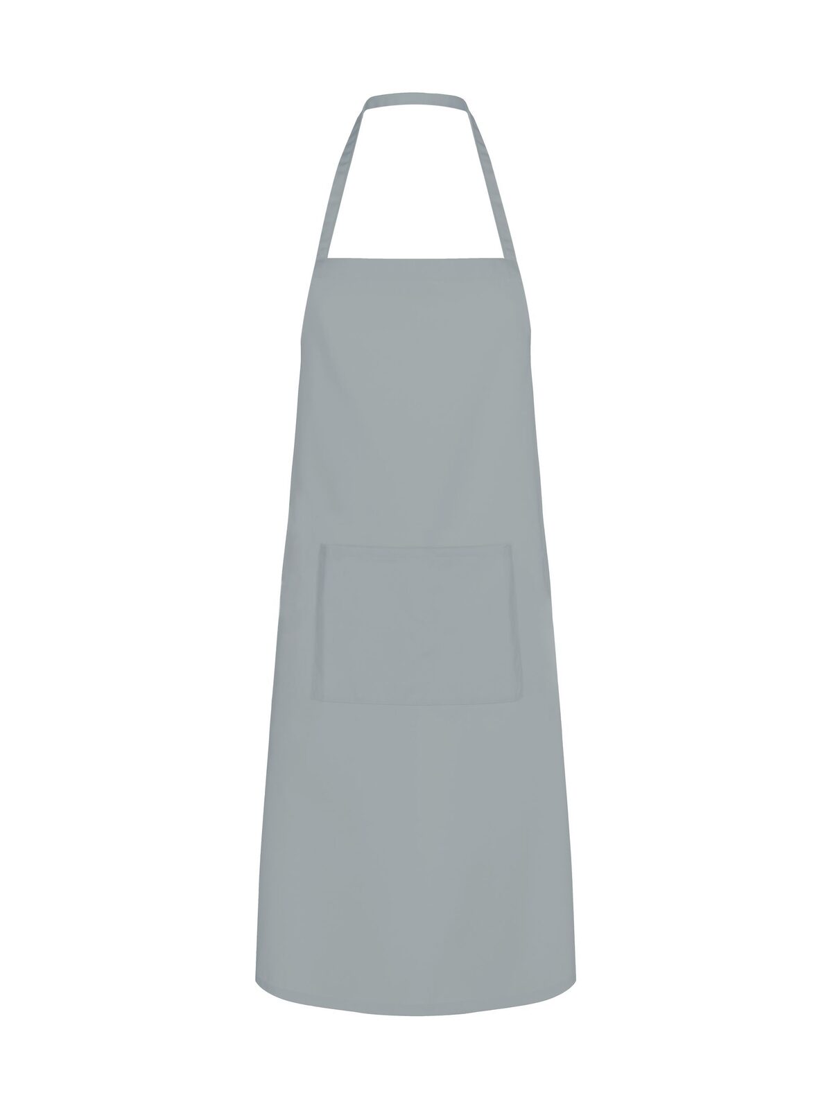 Basic Apron with Pocket - GY - Grey heather