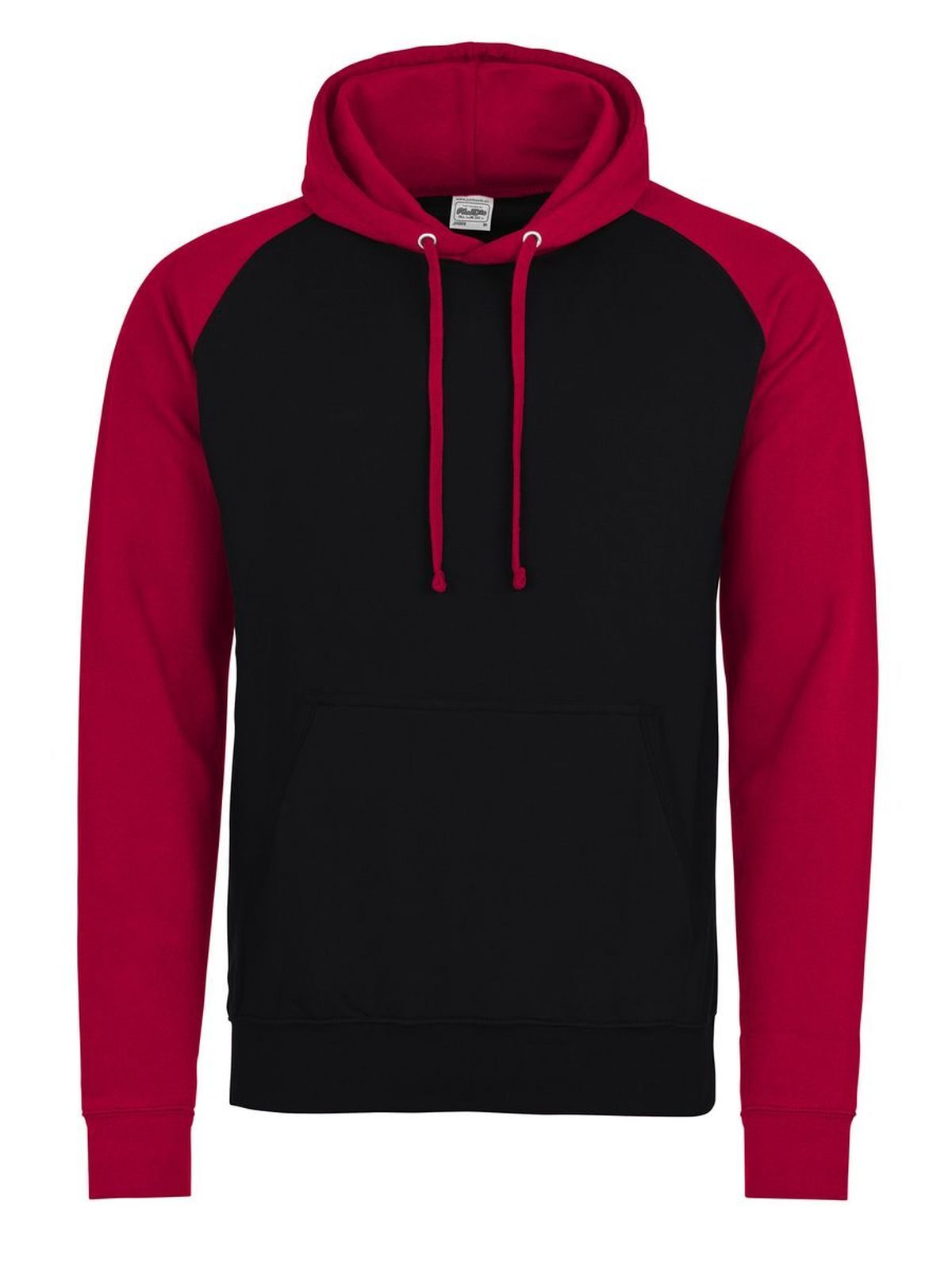 Sweat à capuche de baseball - JBLFIR - Noir de jais/rouge feu