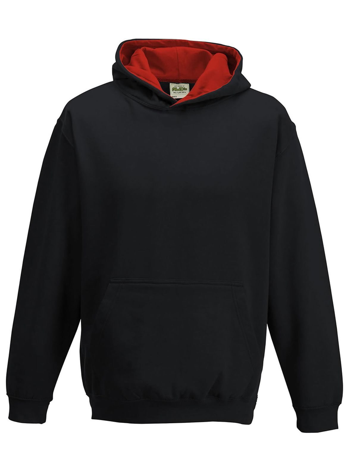 College-Hoodie für Kinder - JBLFIR - Tiefschwarz/Feuerrot
