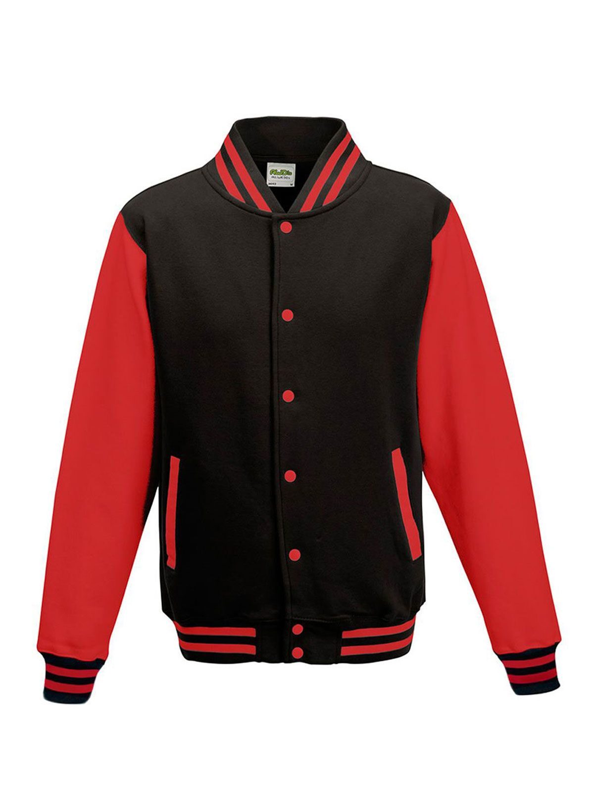 Varsity Jacket - JBLFIR - Jet Black/Fire Red