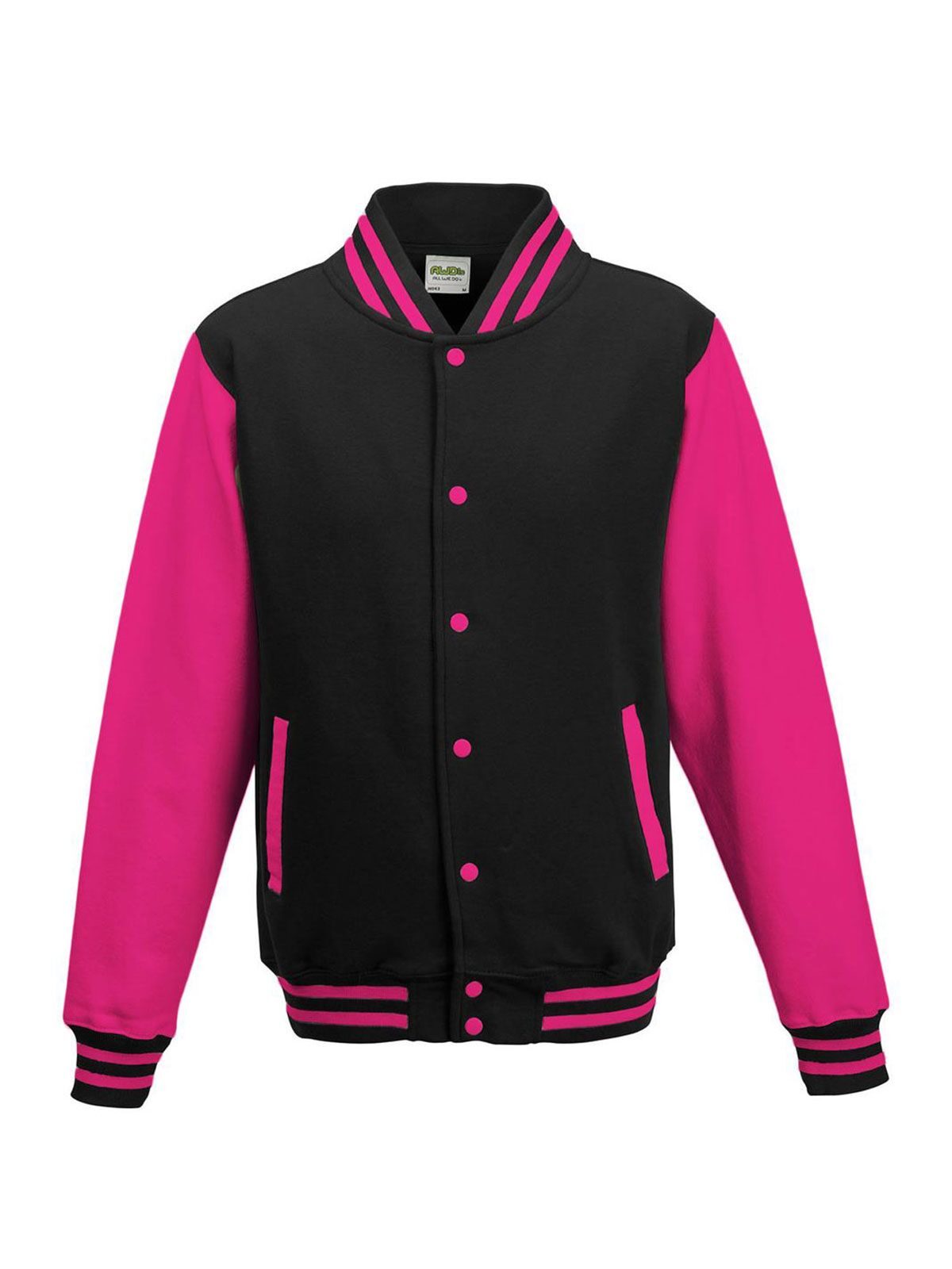 Varsity Jacket - JBLHPK - Jet Black/Hot Pink