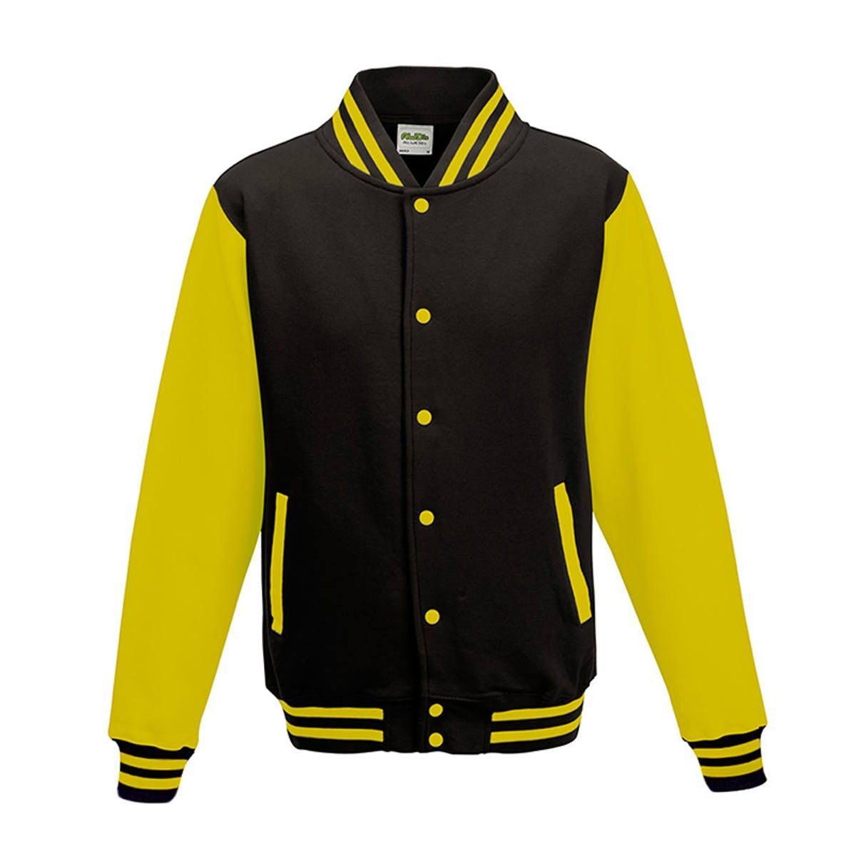 Varsity Jacket - JBLSUY - Jet Black/Sun Yellow