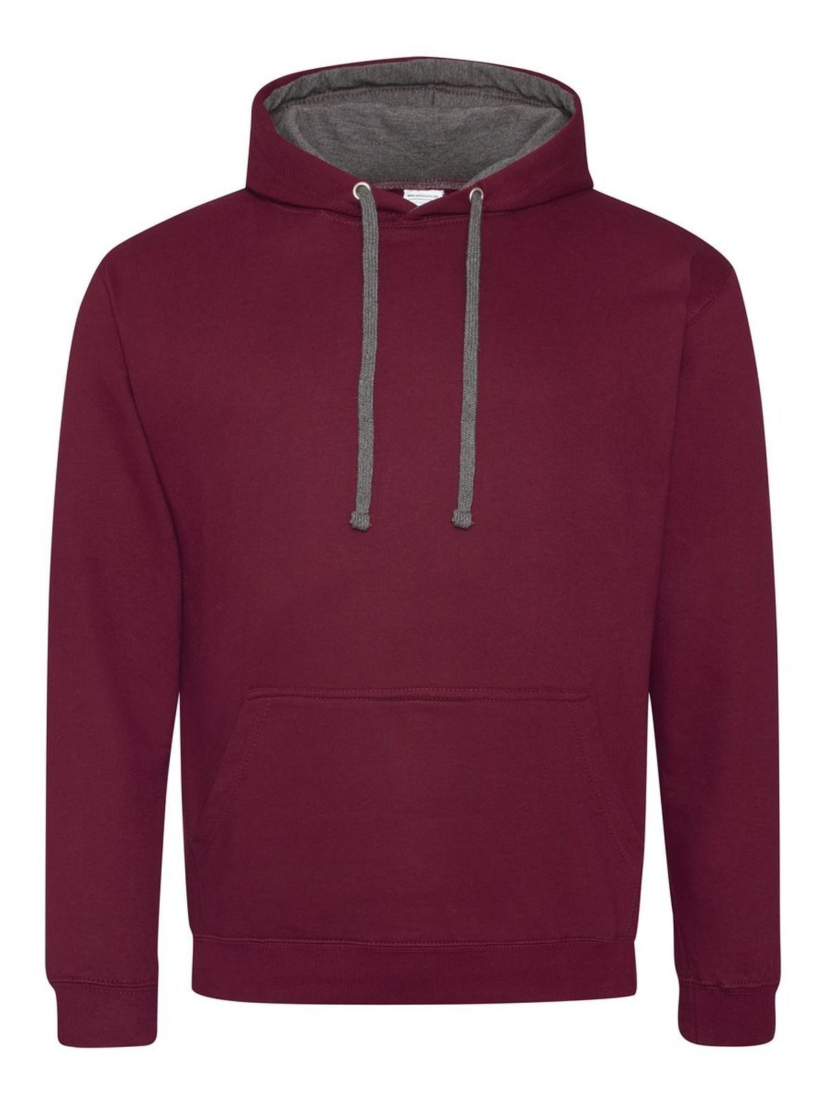 Varsity Hoodie - BURCHA - Burgundy/Charcoal