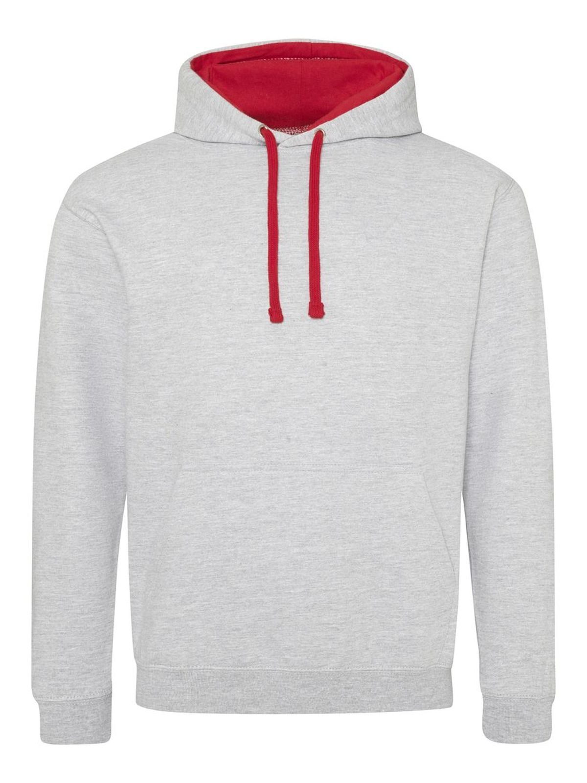 Varsity Hoodie - HGRFIR - Heather Grey/Fire Red