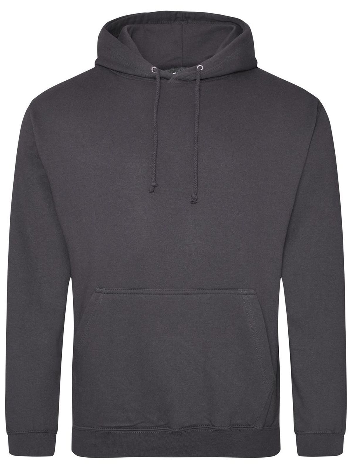 Sweat à capuche universitaire - STG - Gris orage (uni)