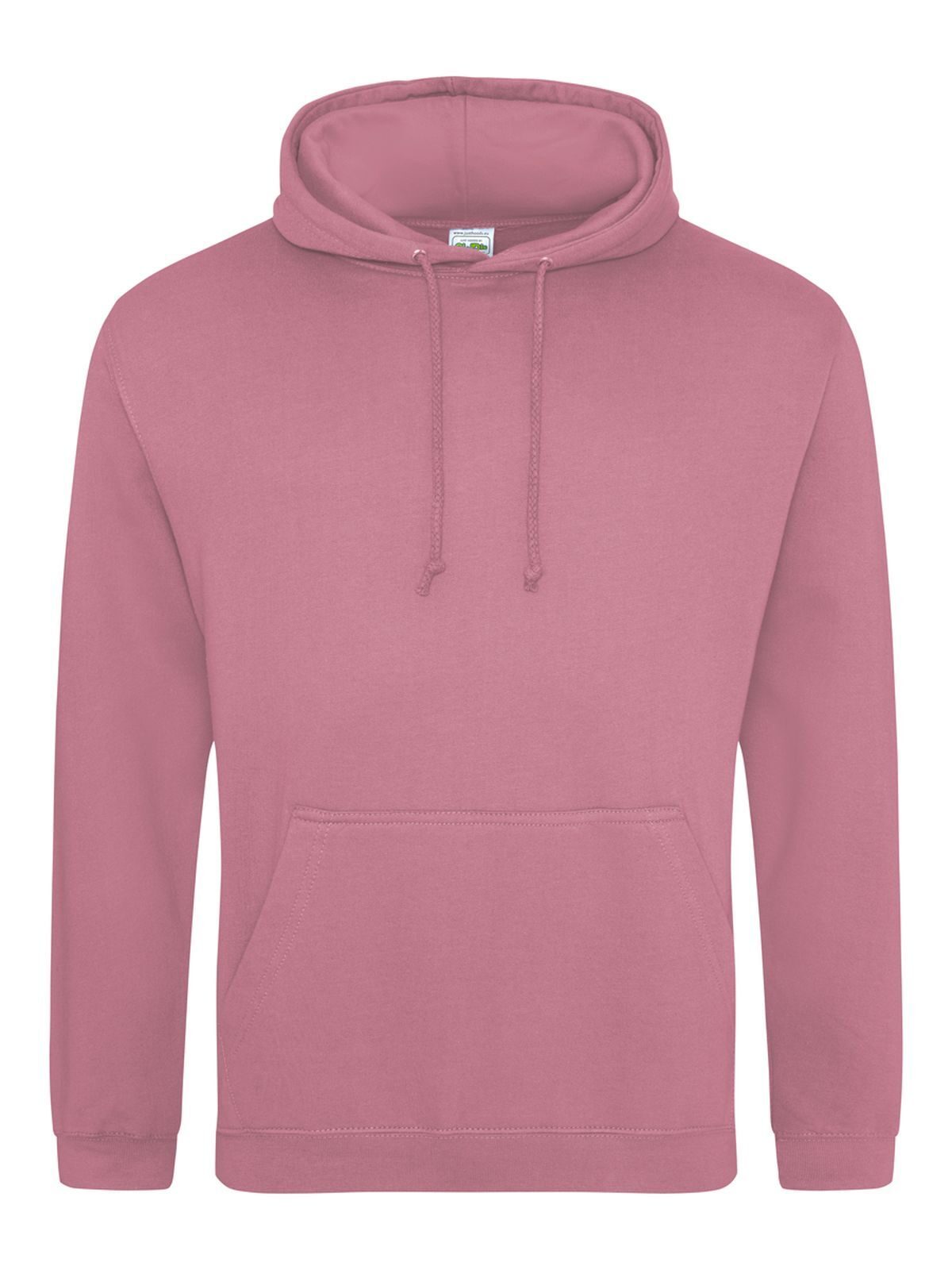 Sweat à capuche universitaire - DKP - Rose poudré