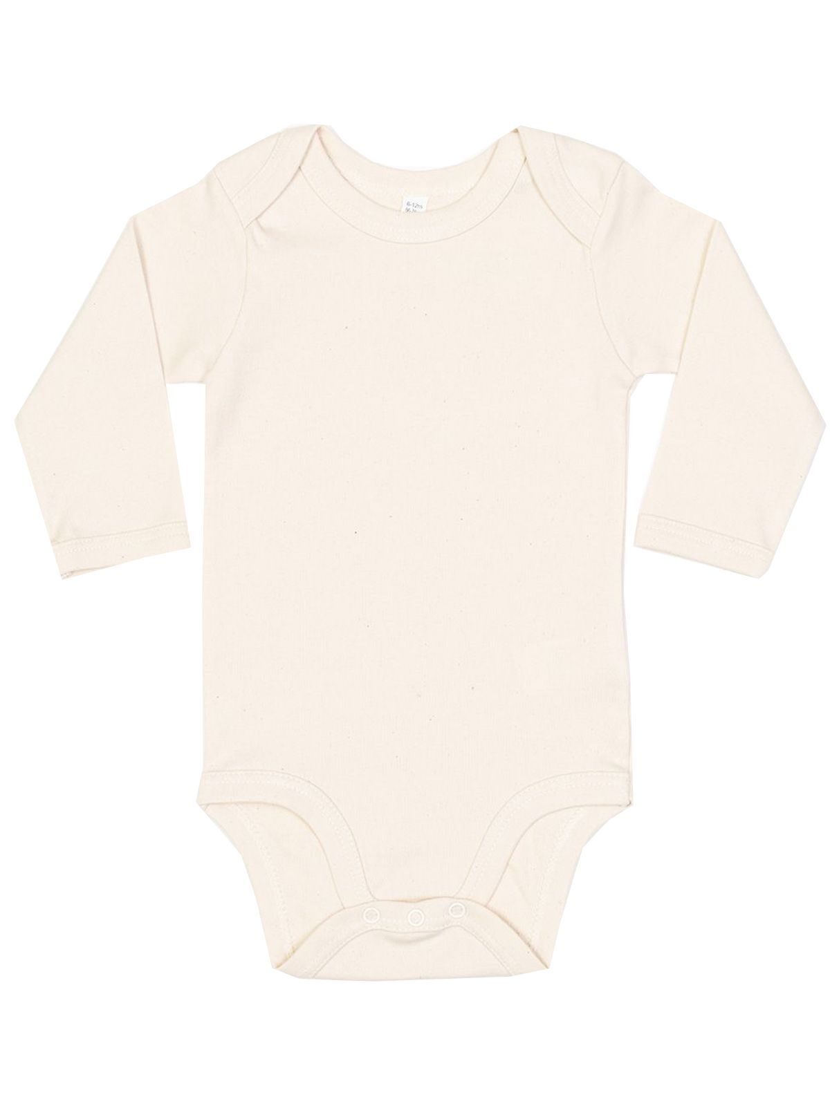 Baby Long Sleeve Bodysuit - 008 - Organic Natural