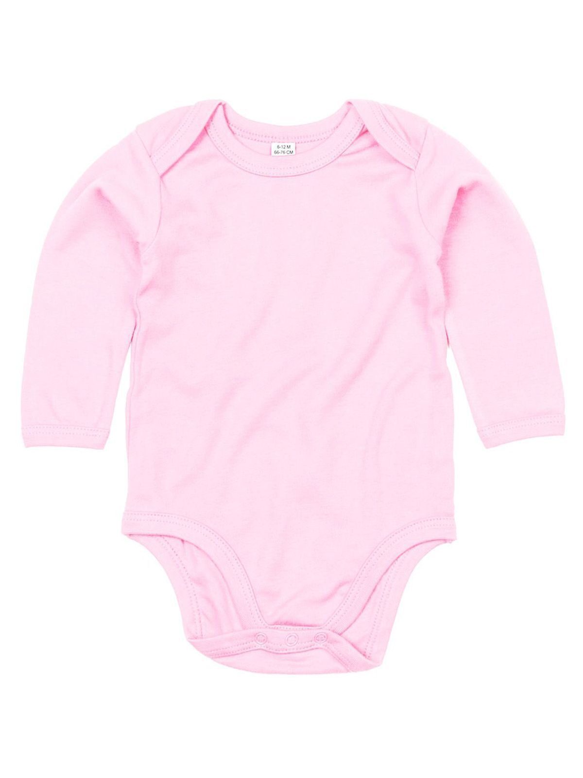 Baby Long Sleeve Bodysuit - PP - Powder Pink