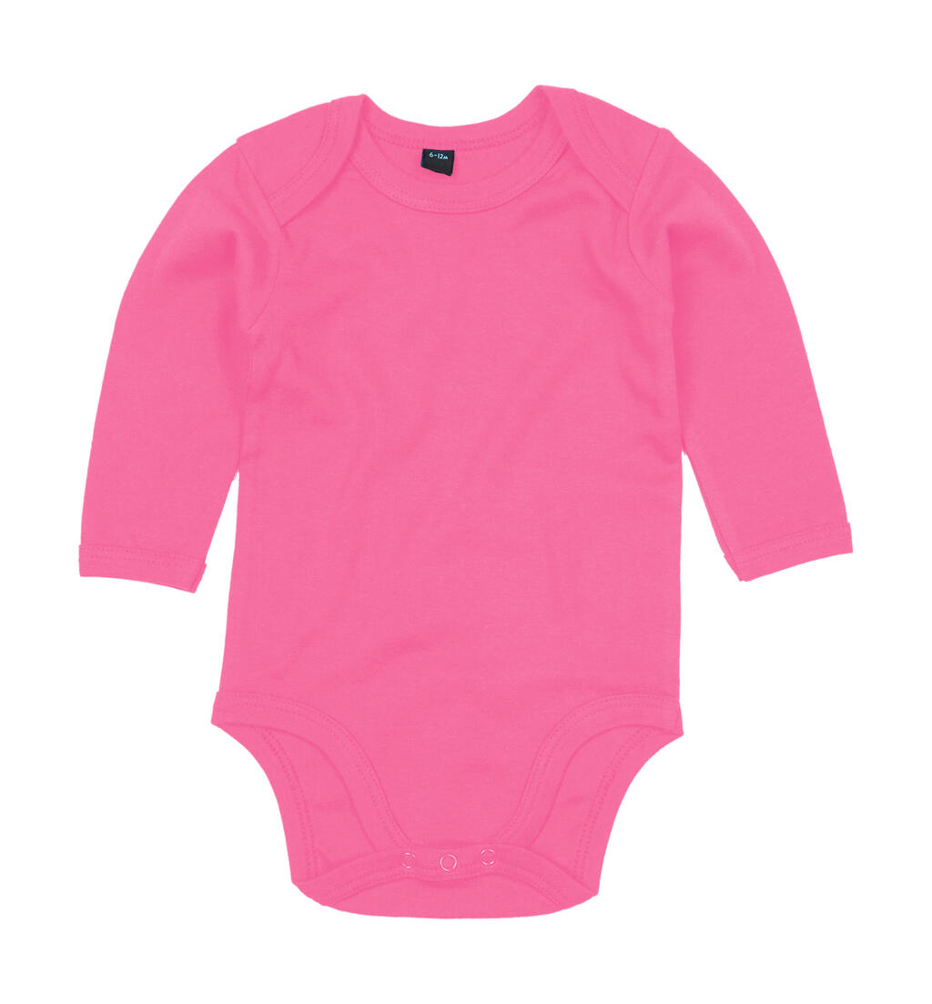 Baby Long Sleeve Bodysuit - 439 - Fuchsia