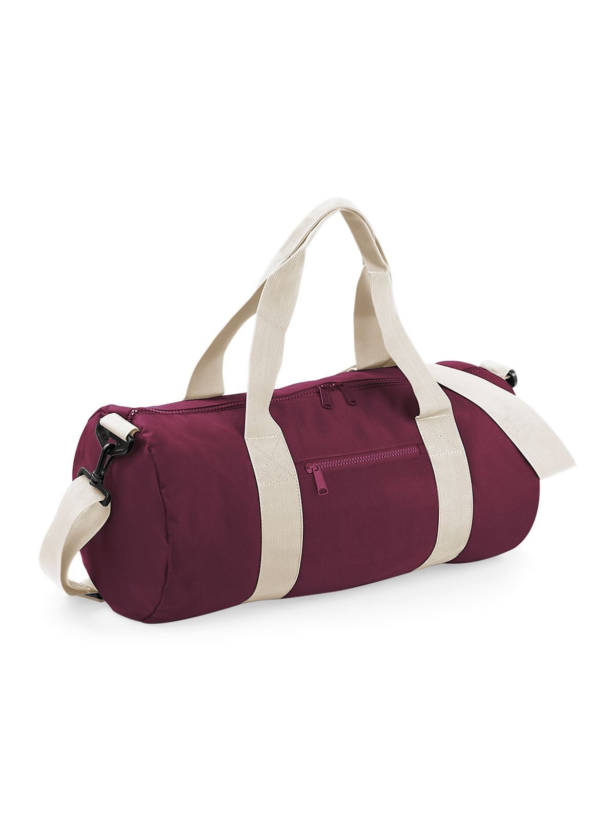 Original Barrel Bag - BURO - Burgunderrot/Cremeweiß
