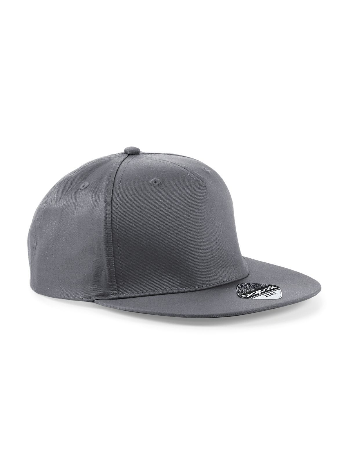 5-Panel-Snapback-Rapper-Cap - GPH - Graphitgrau