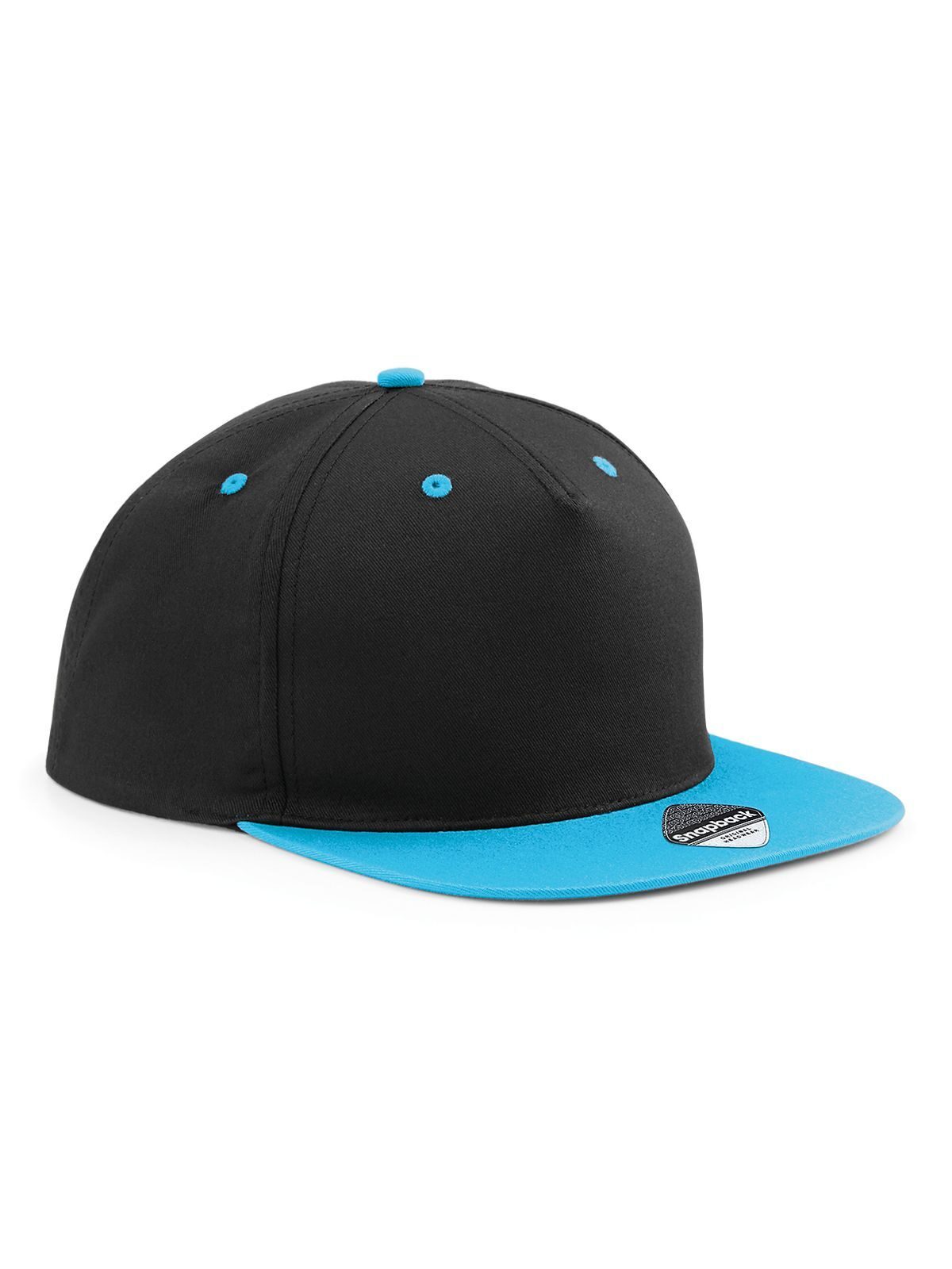 Casquette à 5 panneaux contrastés - BLKSB - Noir/bleu surf