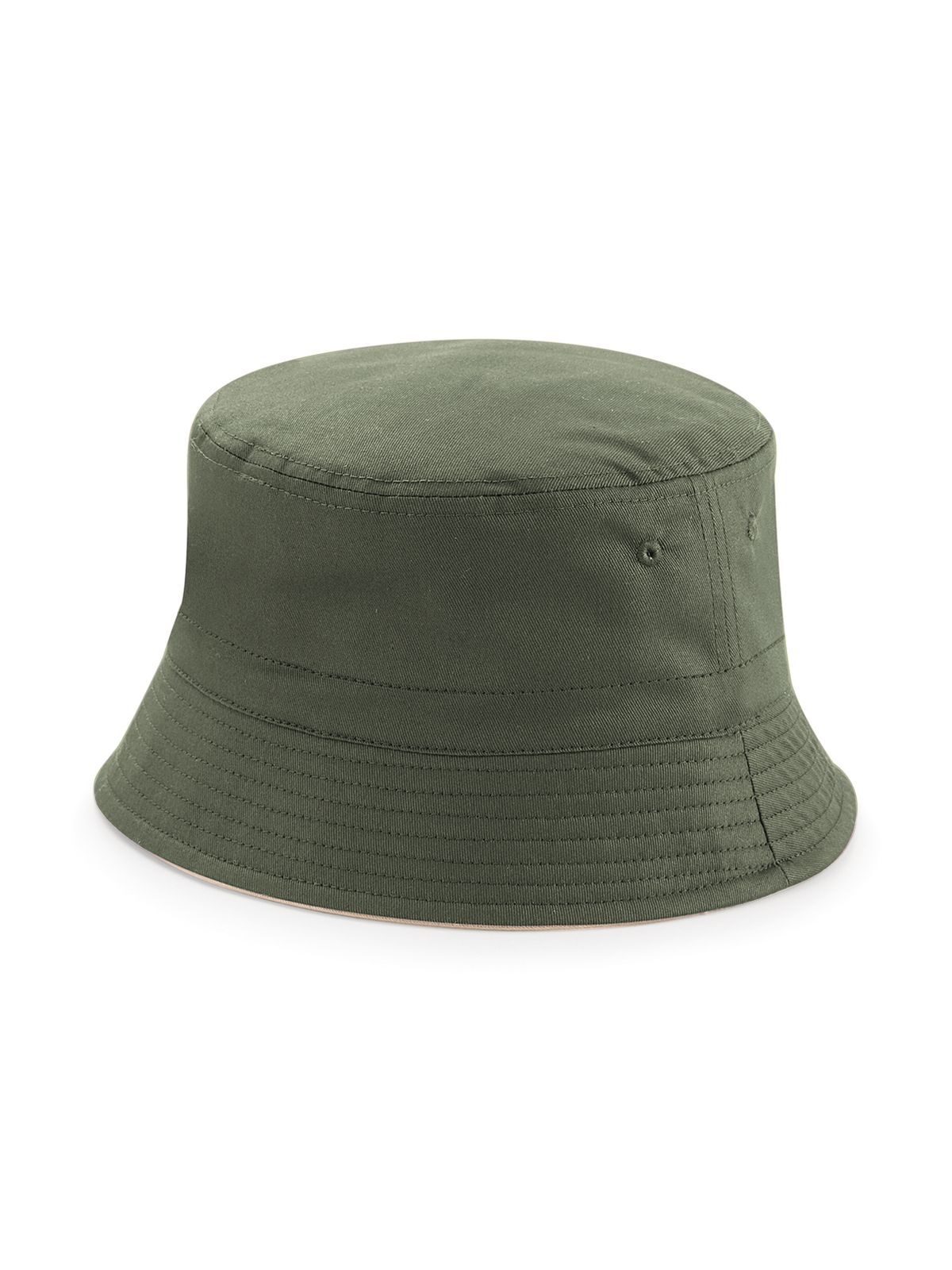 Reversible Bucket Hat - OLIS - Olive green/stone