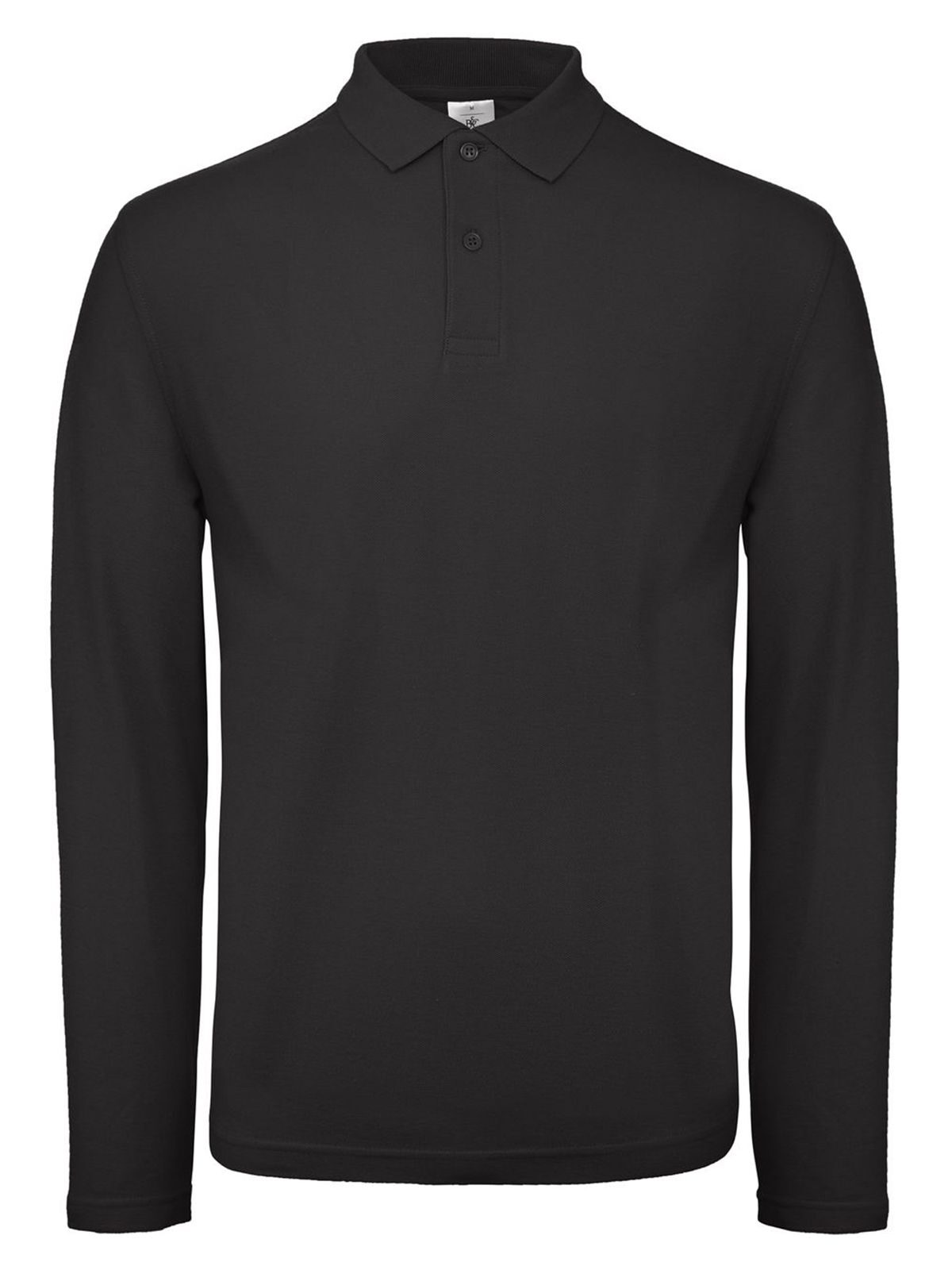 Men´s Long Sleeve Polo ID.001 - BL002 - Black