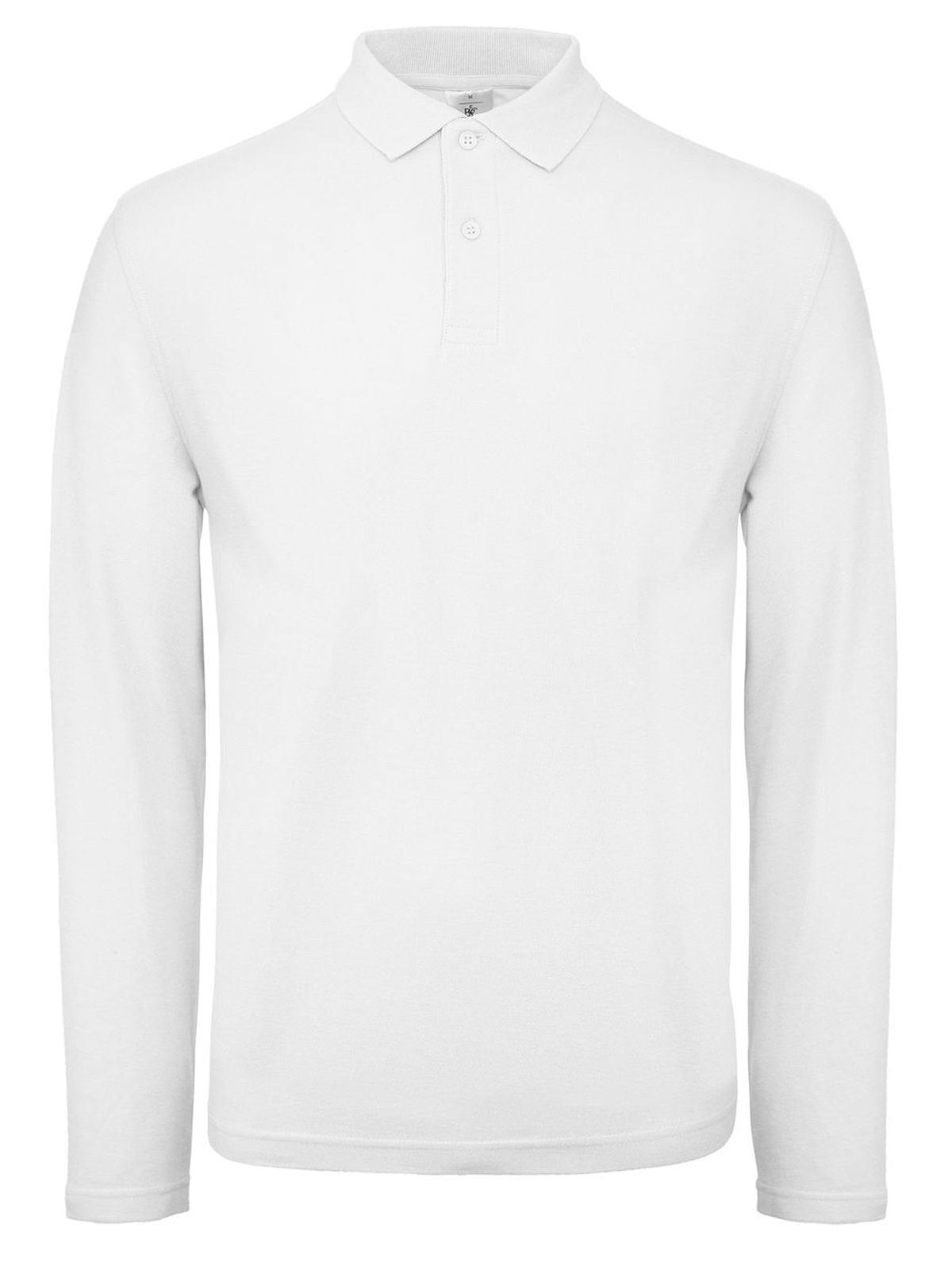 Men´s Long Sleeve Polo ID.001 - WH001 - White