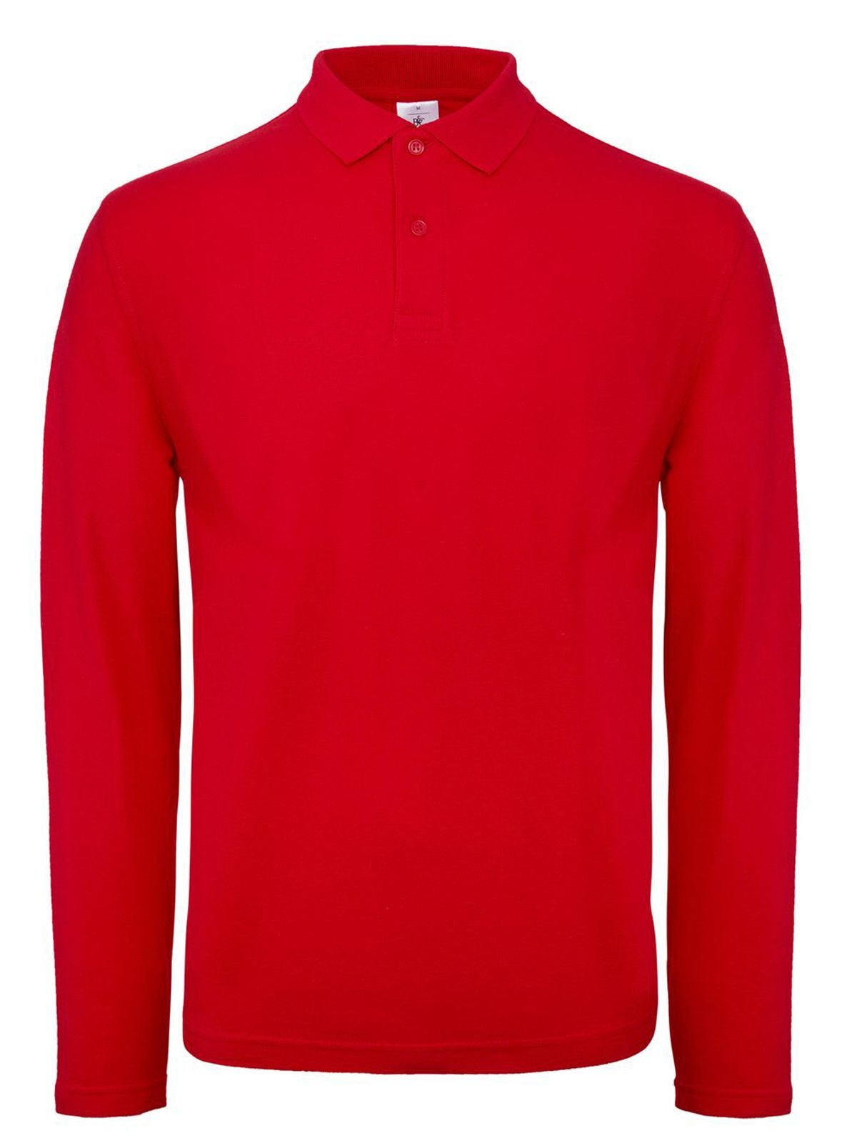 Men´s Long Sleeve Polo ID.001 - RE004 - Red